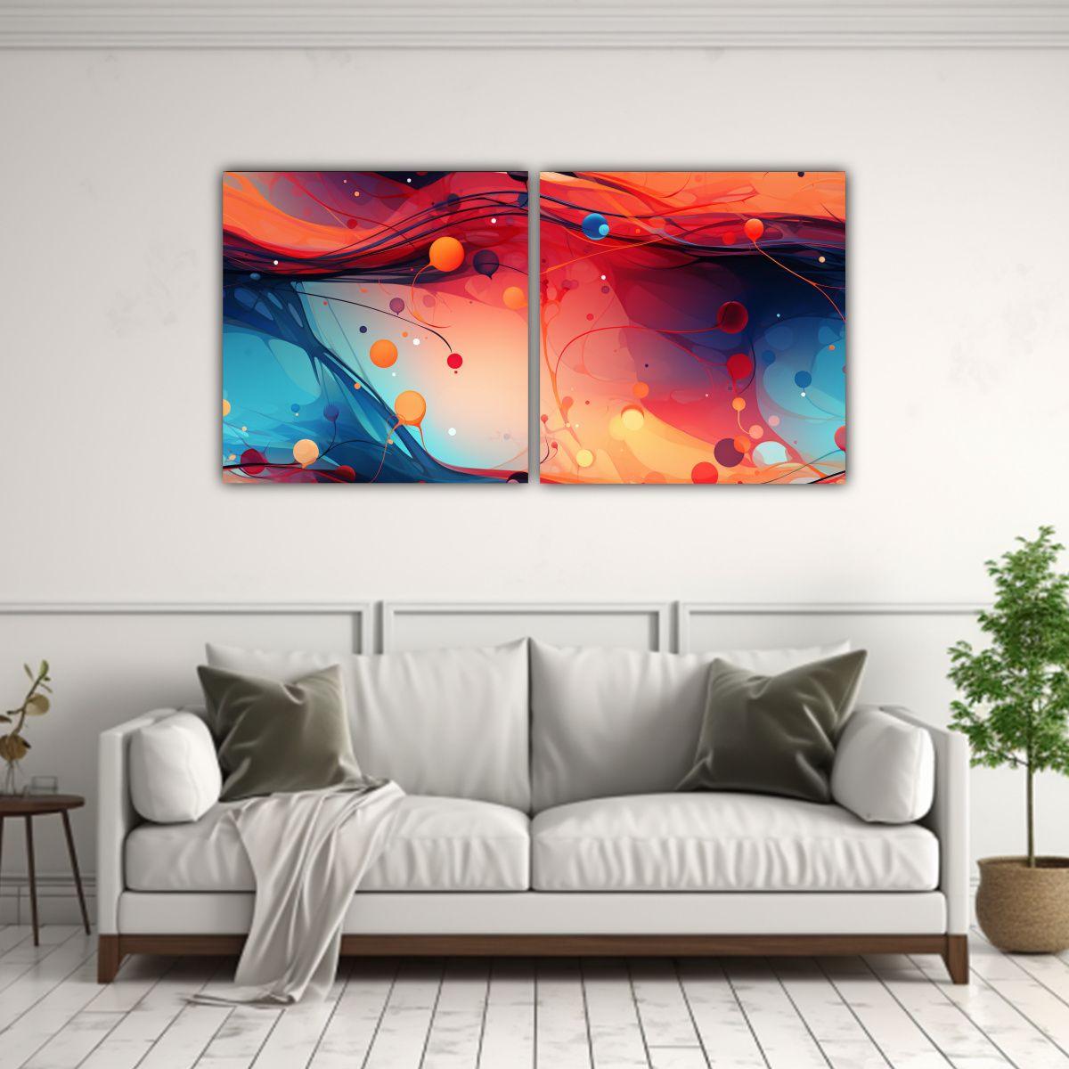 Cuadro Abstracto Moderno John Harris En Temática 160x80 Cm-2