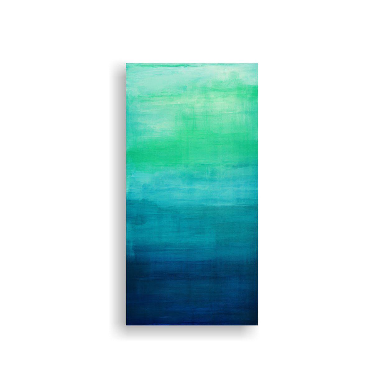 Cuadro De Arte Abstracto Inspirado En Mark Rothko 20x40cm-0