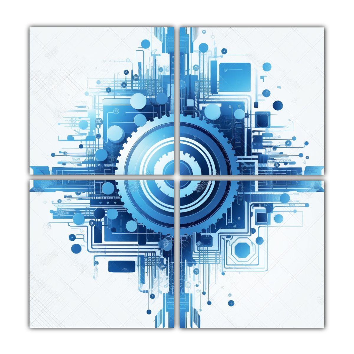 Cuadros Estilo Galería ATMJD82829: Composición 60x60 Cm-0