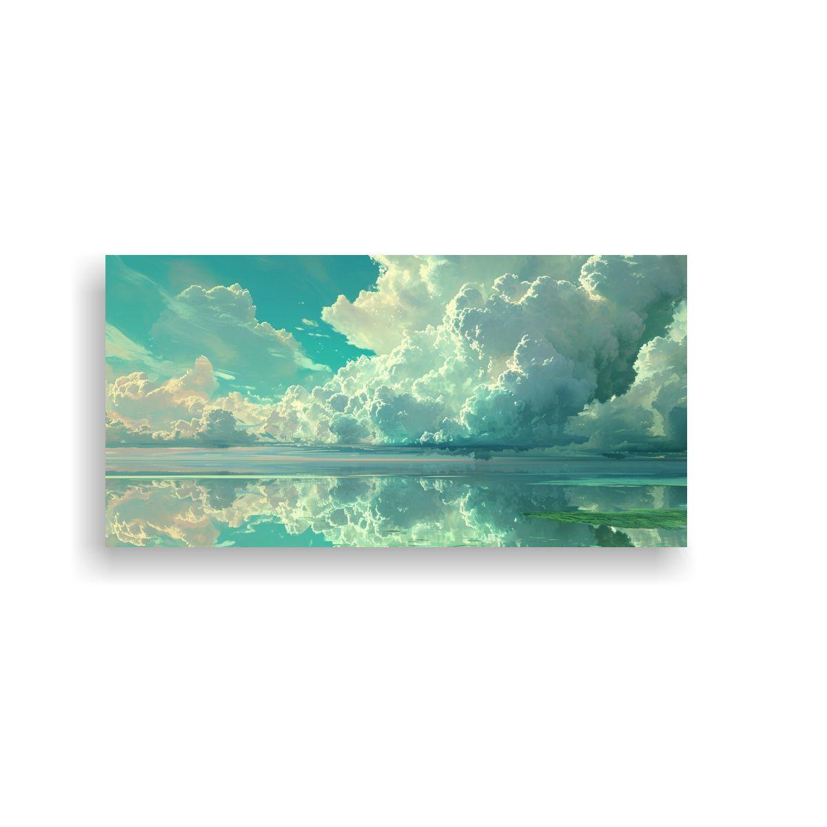 Cuadros Decorativos Vanguardia Enigmática, Nubes 80x40 Cm-0