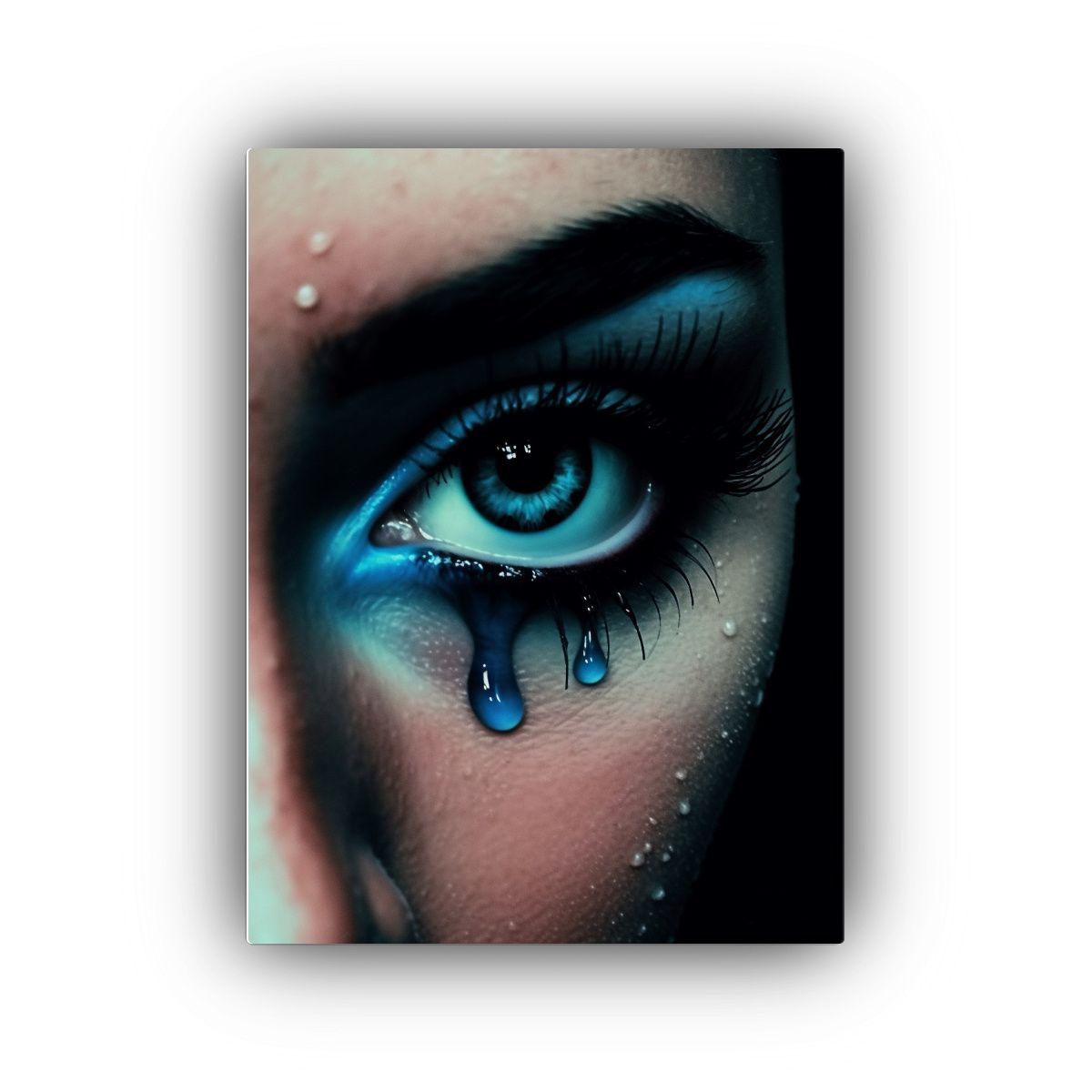 Arte De Pared Inspiración Mística: Intenso Ojo 50x75cm-0