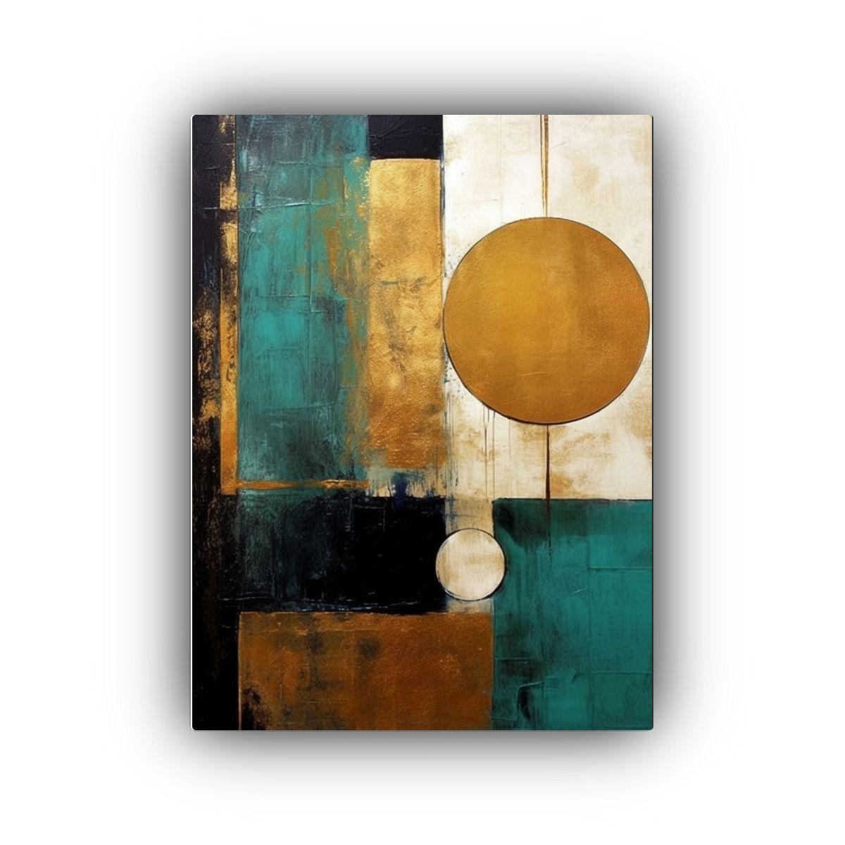 Pintura Abstracta Y Moderna En Lienzo Inspiradora  30x40cm-0