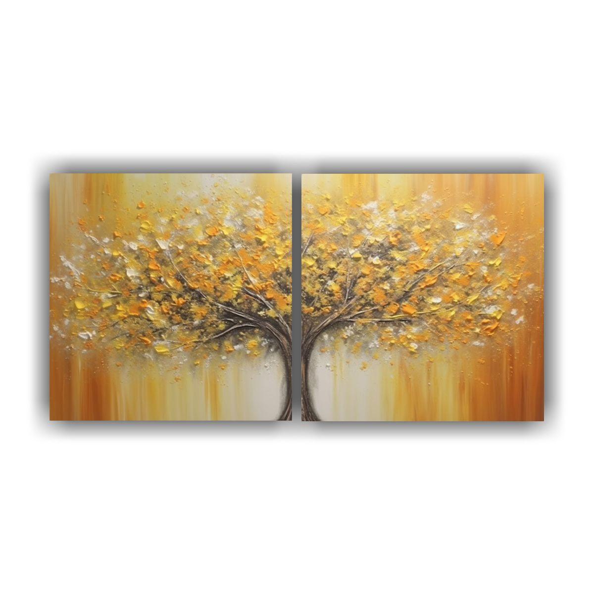 Pinturas Decorativas De Tela Con Textura 60x30 Cm-0