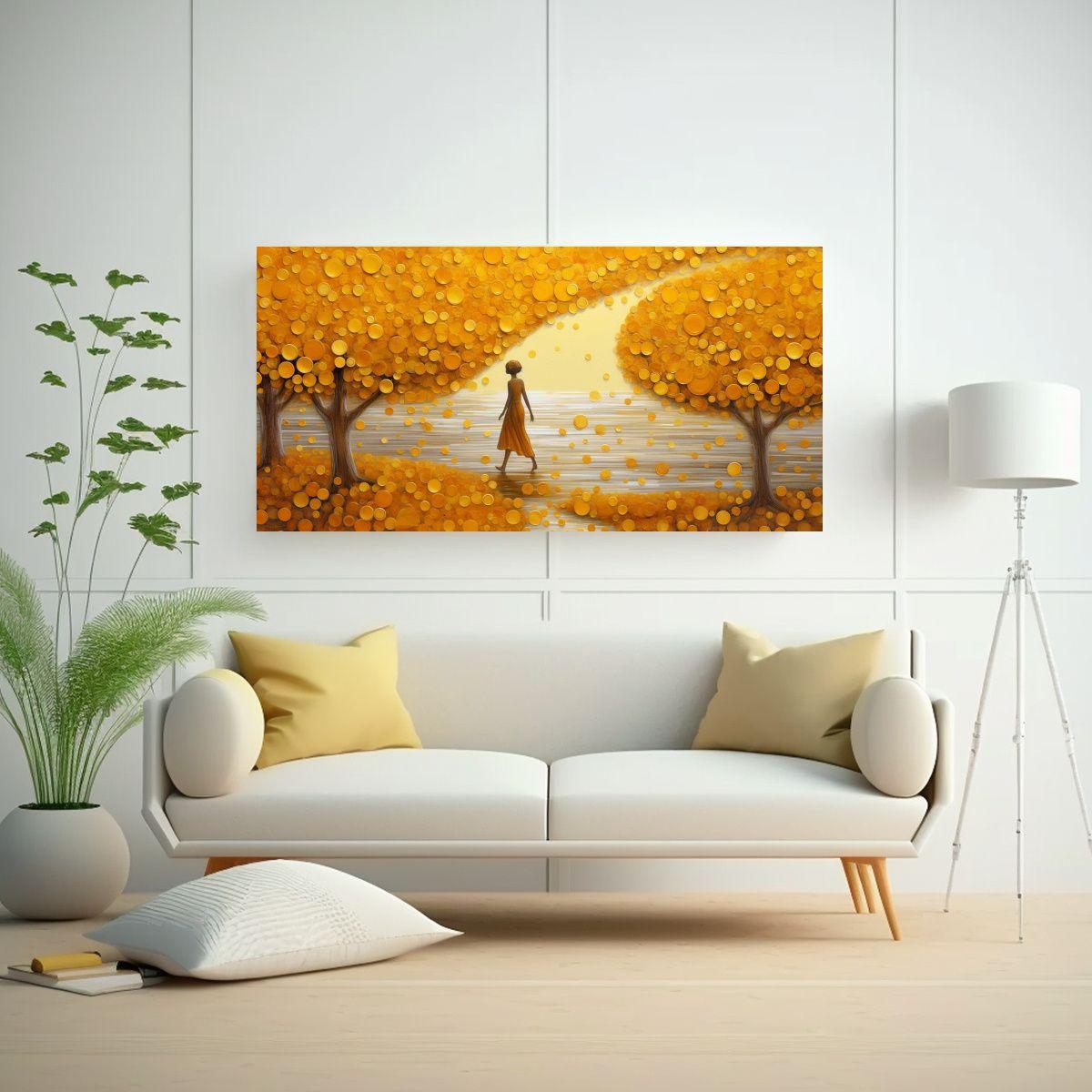 Cuadro Patron 3D Alegre De Lentejuelas Y Gemas, 140x70cm-2