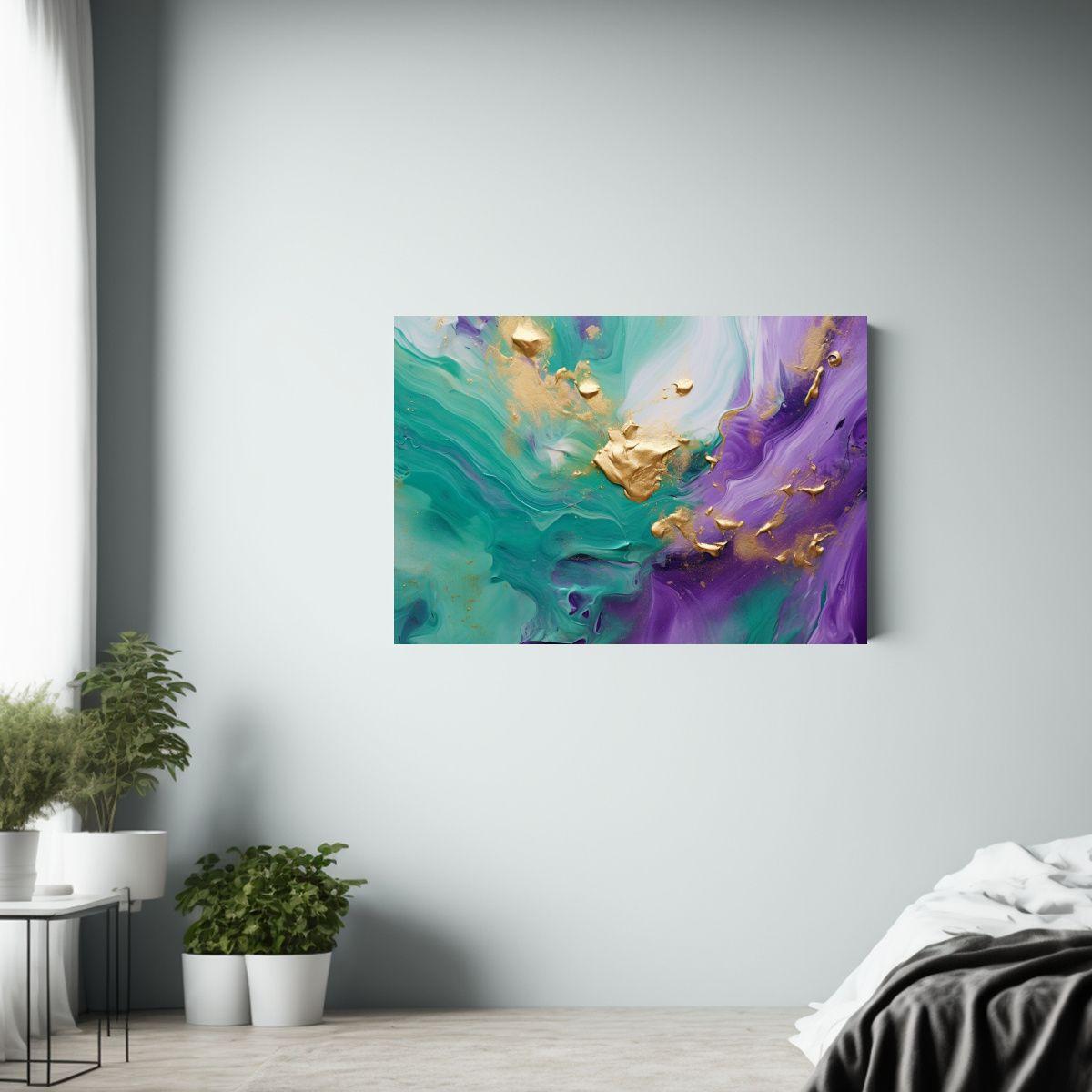 Pinturas Abstractas En Tela Inspiradas En Interiores Moderno 45x30cm-2