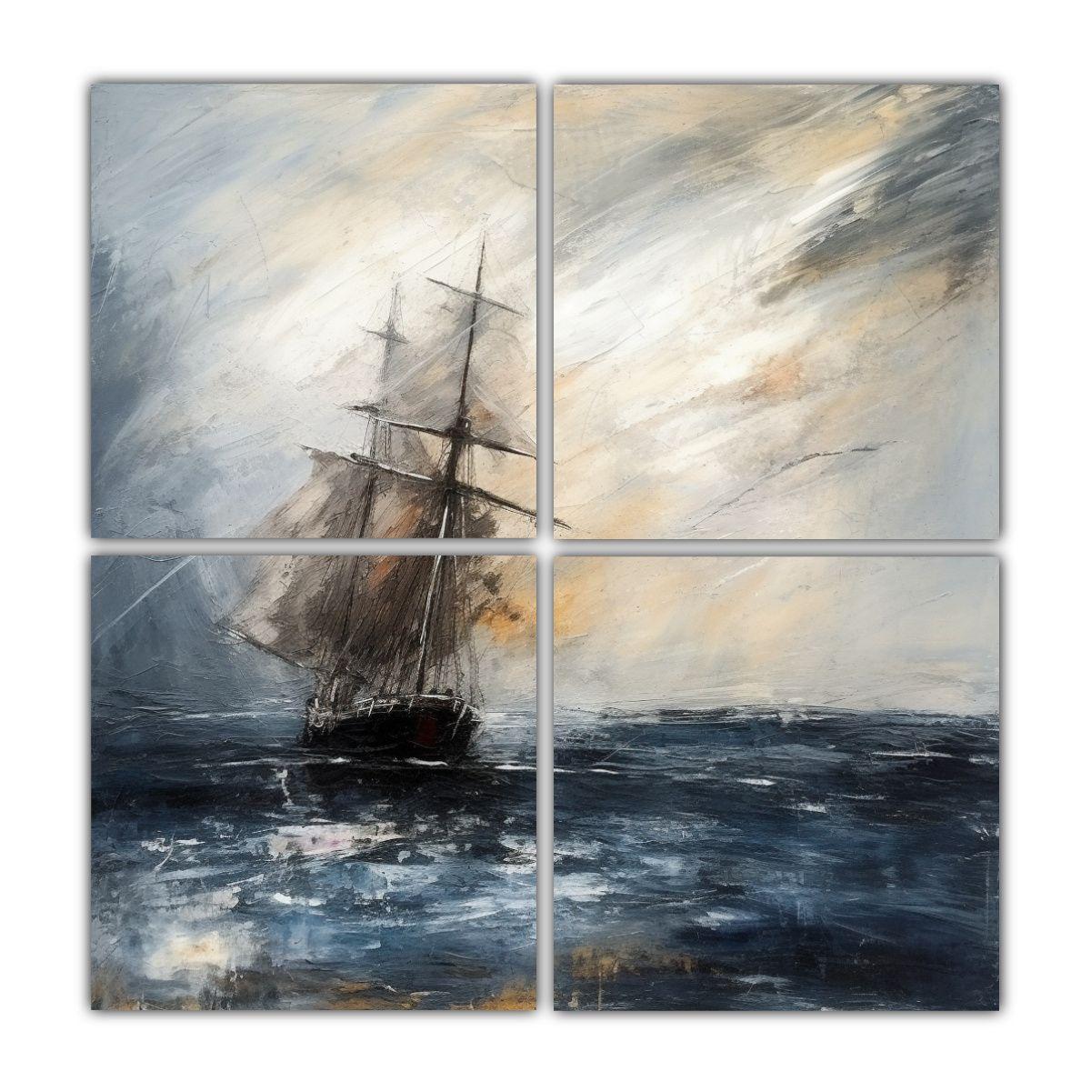 Pinturas Inspiradoras En Estilo Twombly Culturar 180x180 Cm-0