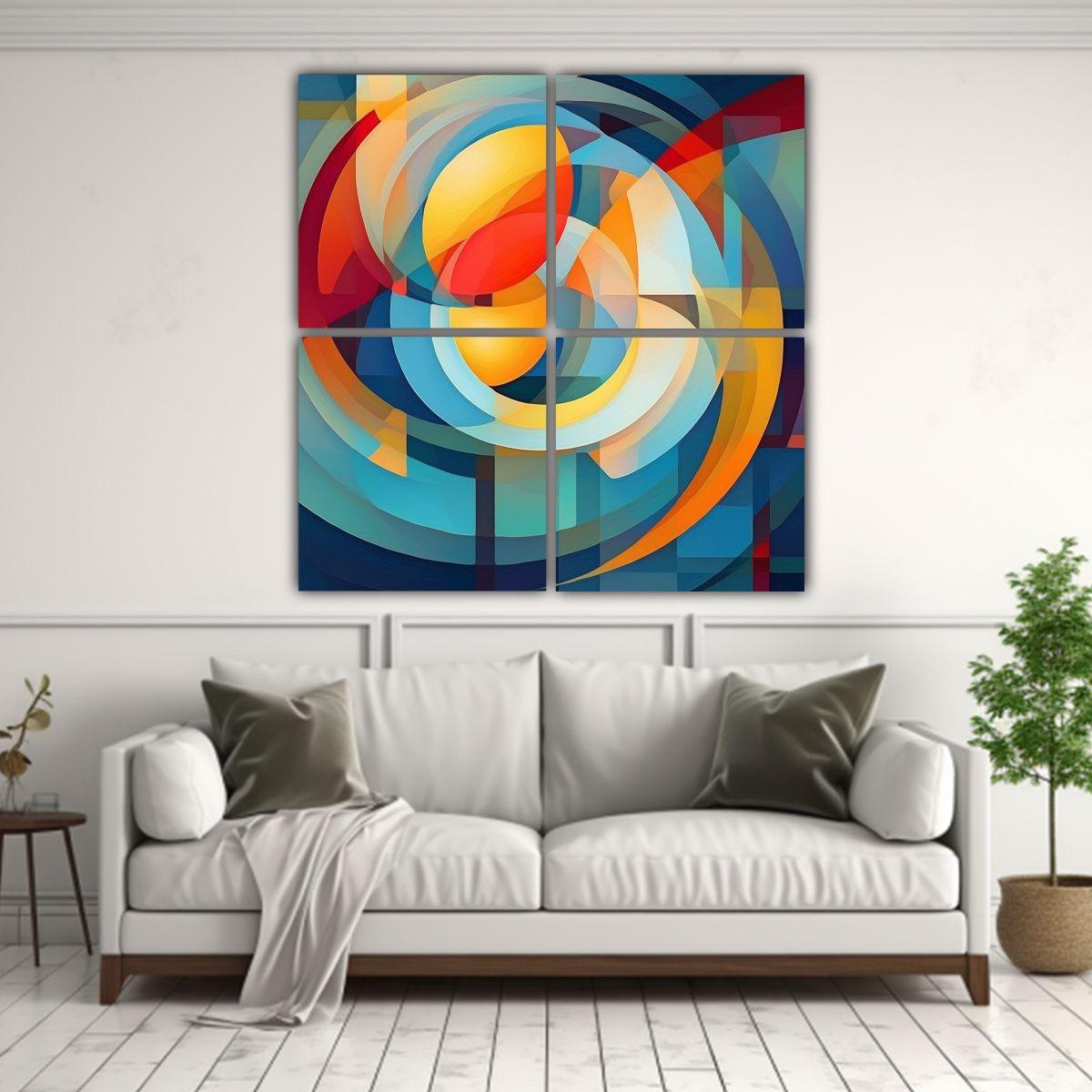 Pinturas Decorativas Naturaleza Viva En Bastidor: 40x40 Cm-2