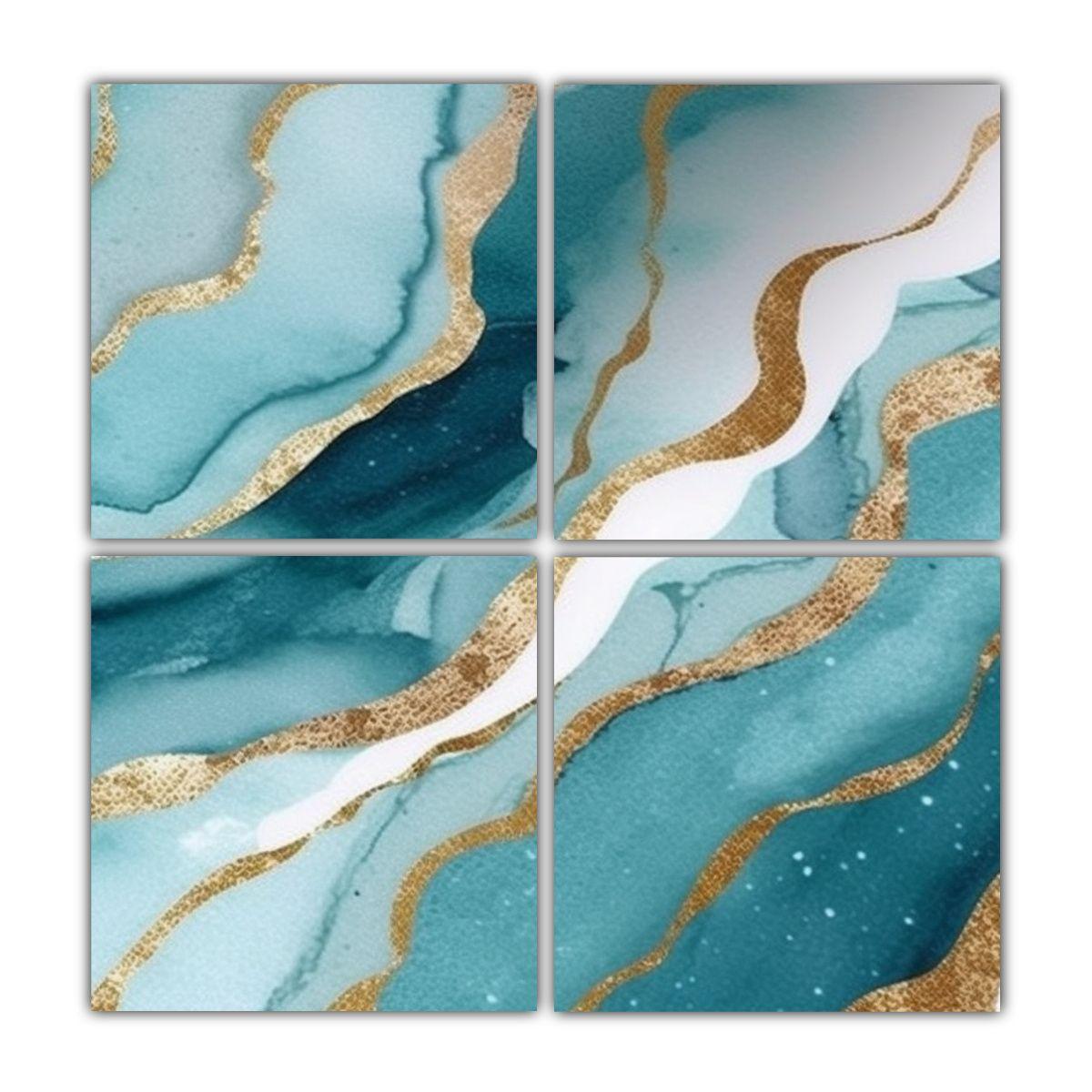 Pinturas Decorativas Modernas Con Textura De 140x140 Cm-0