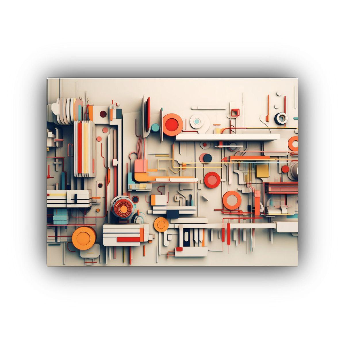 Pinturas Abstractas Para Decoración De Oficina 45x30cm-0
