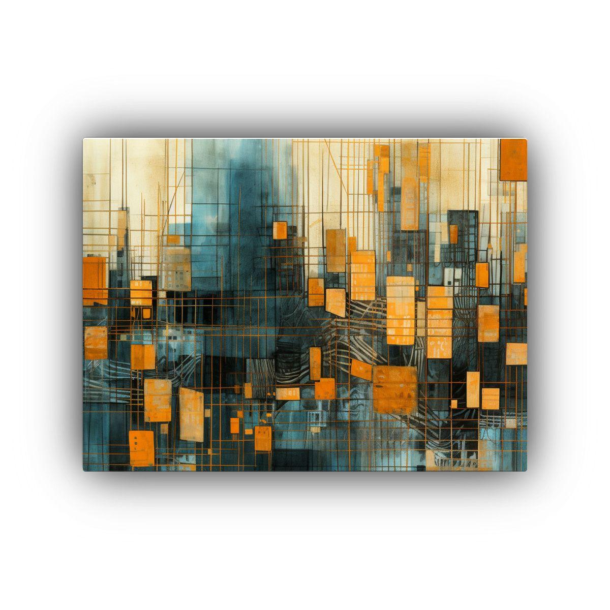 Pintura Urbana En Blanco Y Negro Para Decorar Con Estilo Mod 75x50cm-0