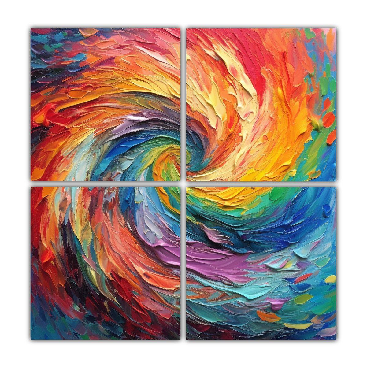 Cuadro Fotográfico Luminosidad Abstracto 40x40 Cm-0