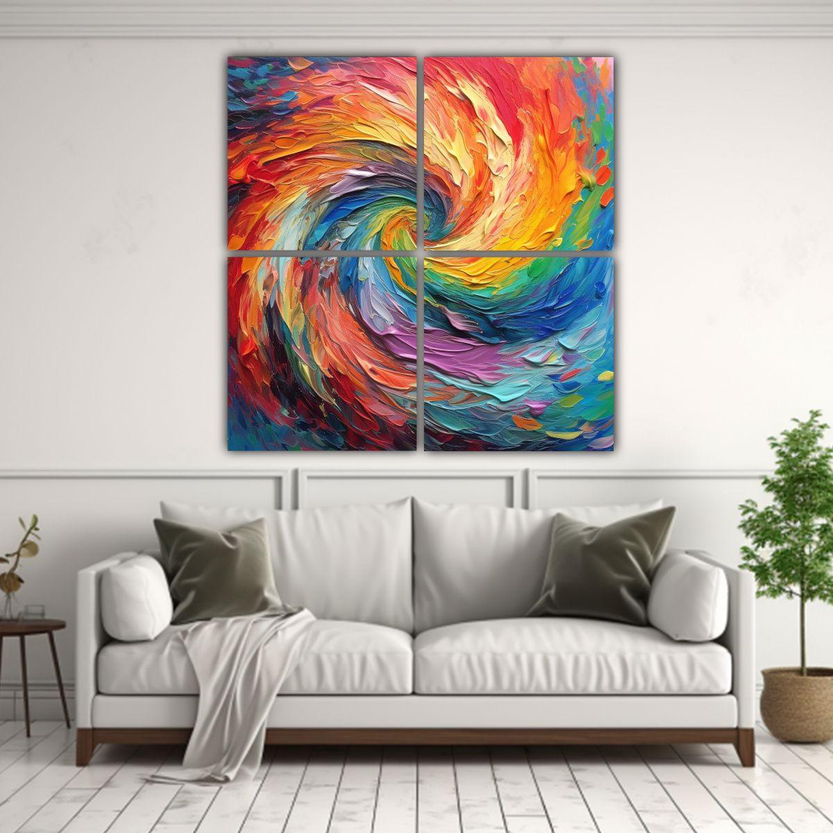 Cuadro Fotográfico Luminosidad Abstracto 40x40 Cm-2