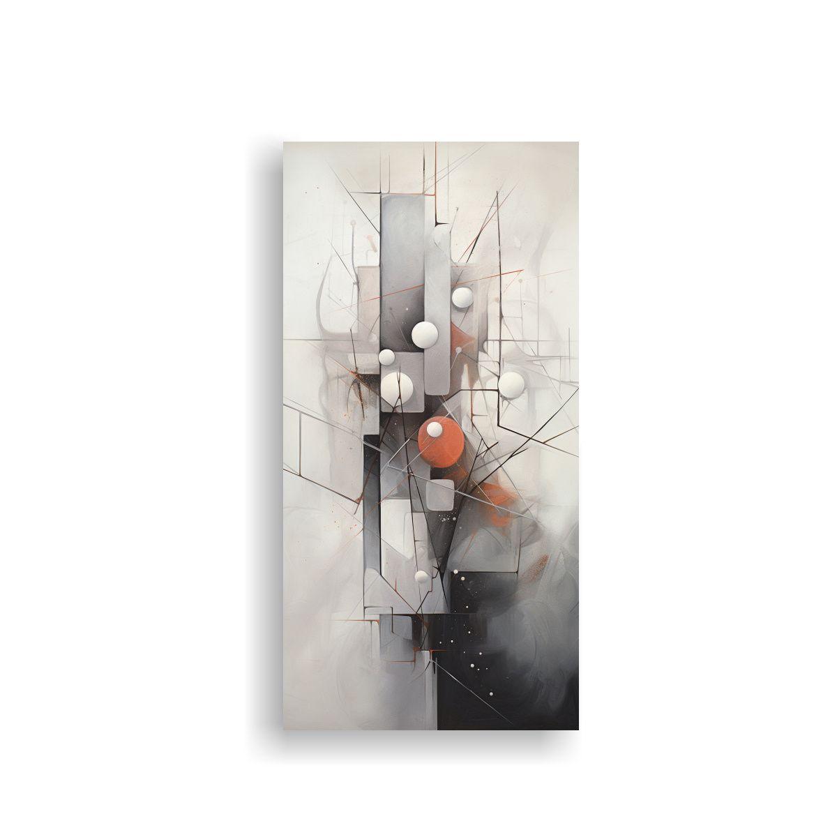 Cuadros Abstractos En Lienzo De Tela En Tonos 50x100cm-0