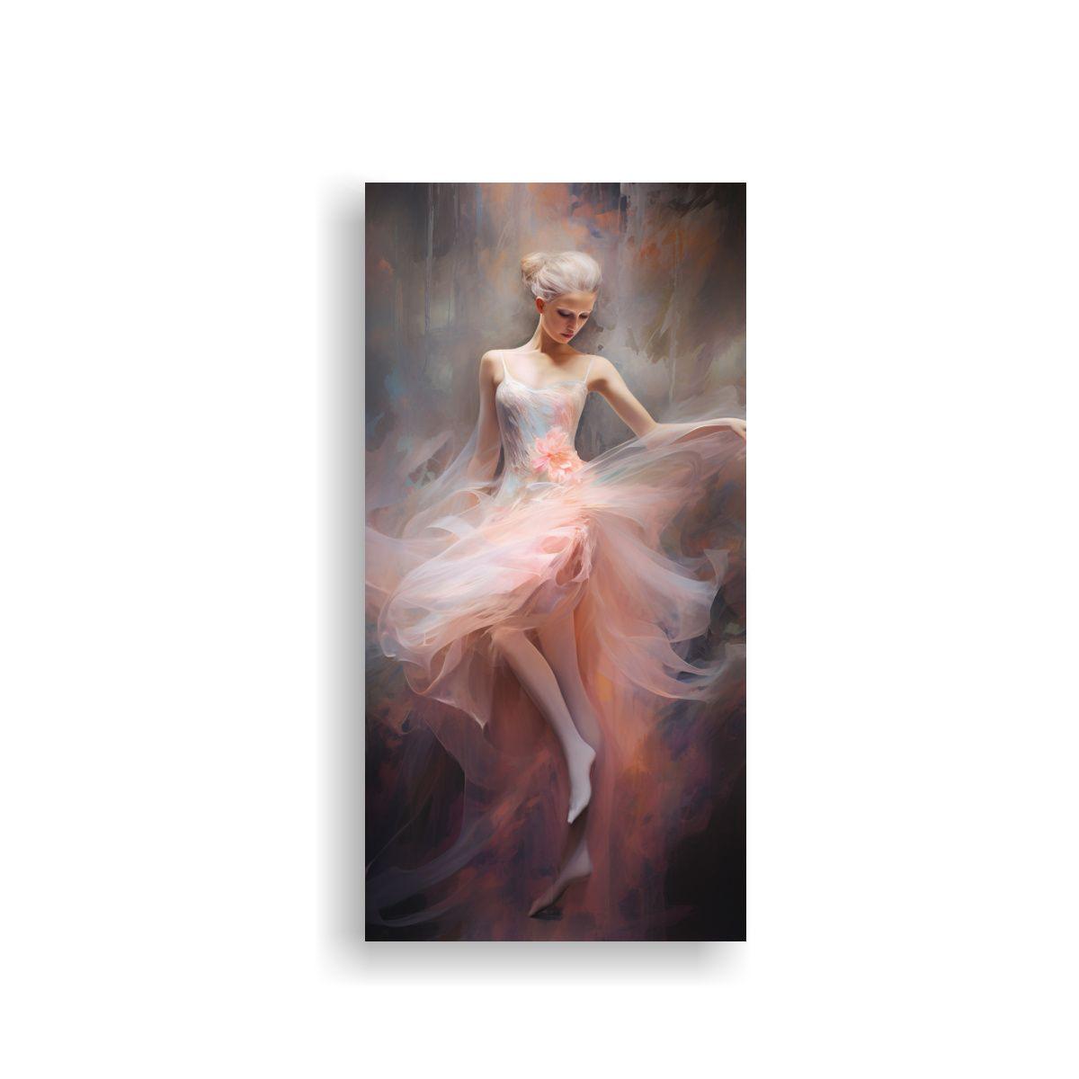 Estilo Óleo De Ballet Armonioso: Movimiento 40x80cm-0