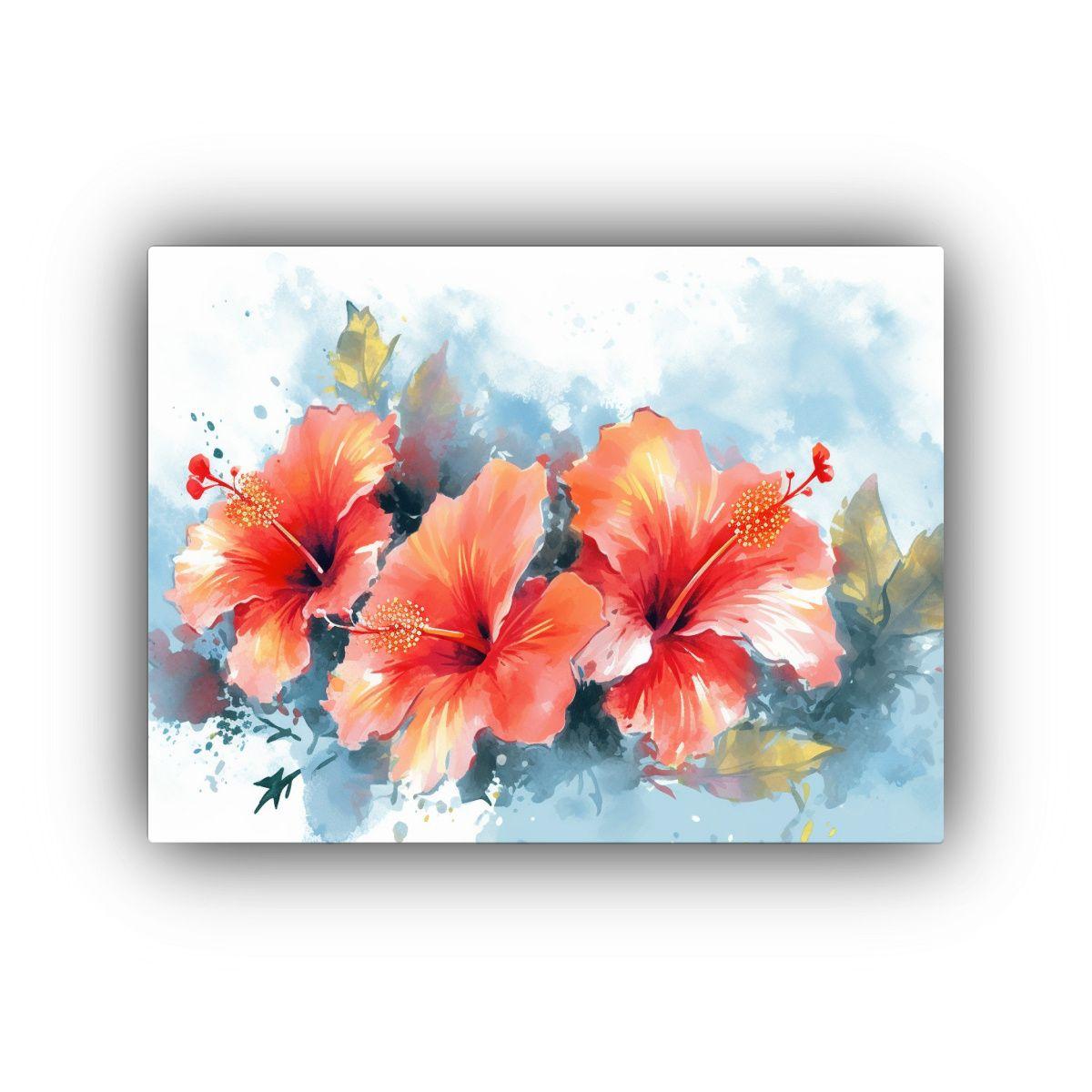 Pintura De Lienzo Moderno Estilo Acuarela, 90x60cm-0