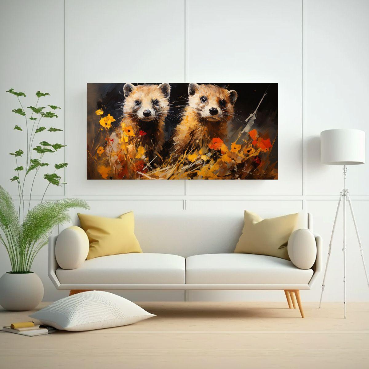 Pintura Al Estilo óleo Colorida En Estilo Arte 100x50cm-2