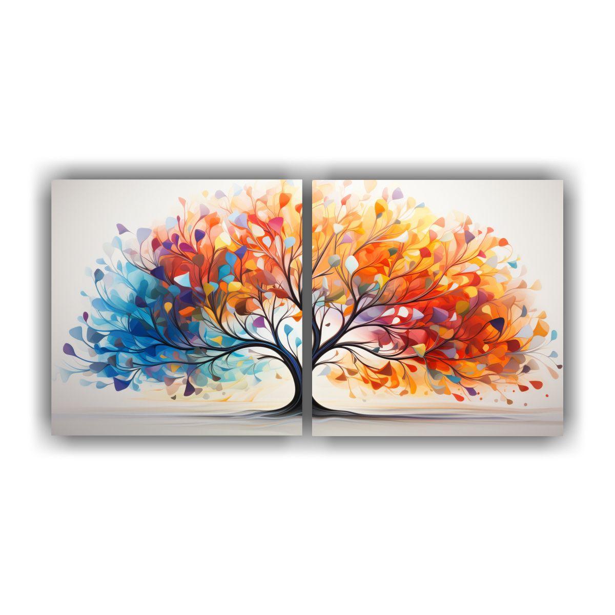 Cuadro Geométrico Luminoso De Diseño Duradero 40x20 Cm-0
