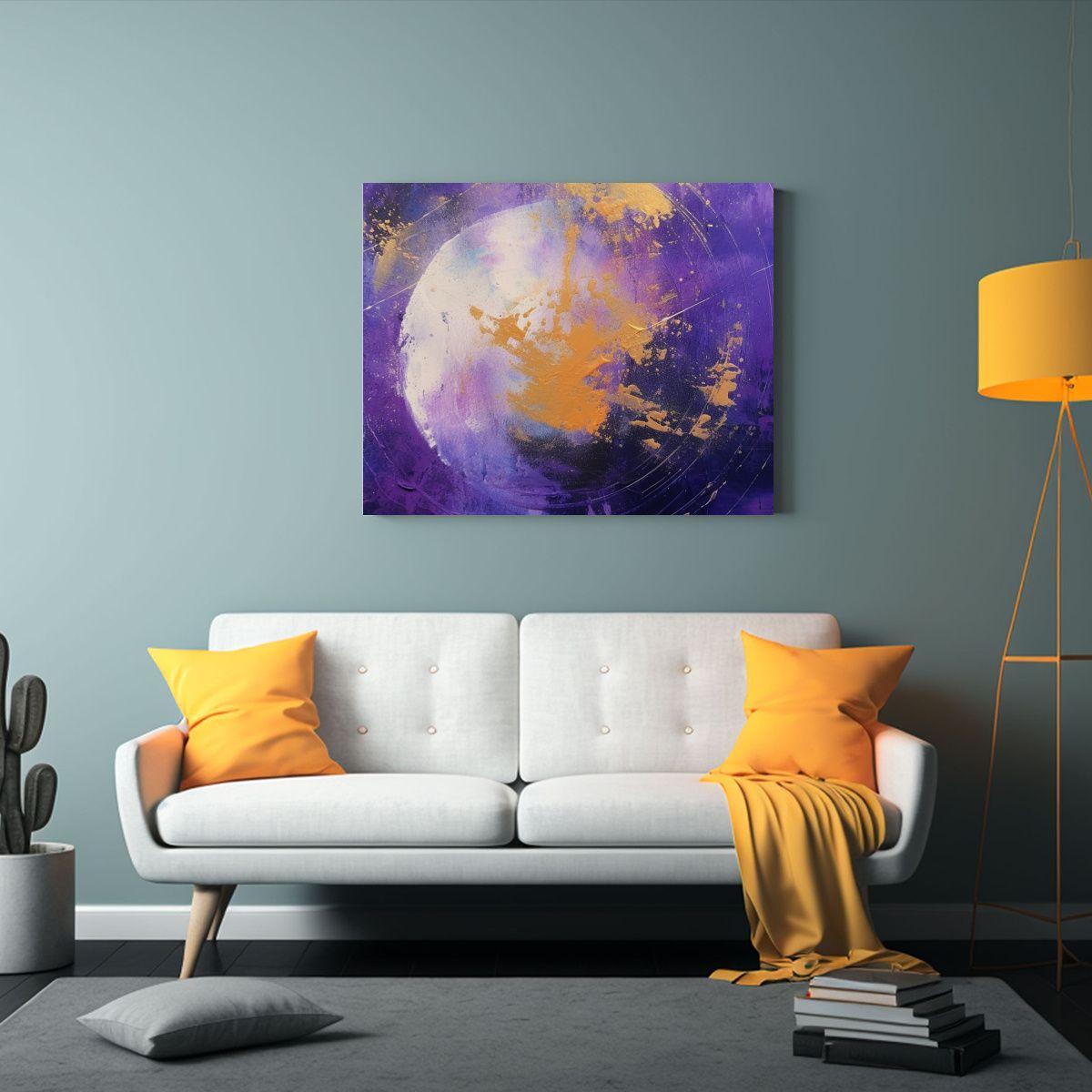 Pintura Abstracta Expresiva De La Naturaleza Viva En Negro 40x30cm-2