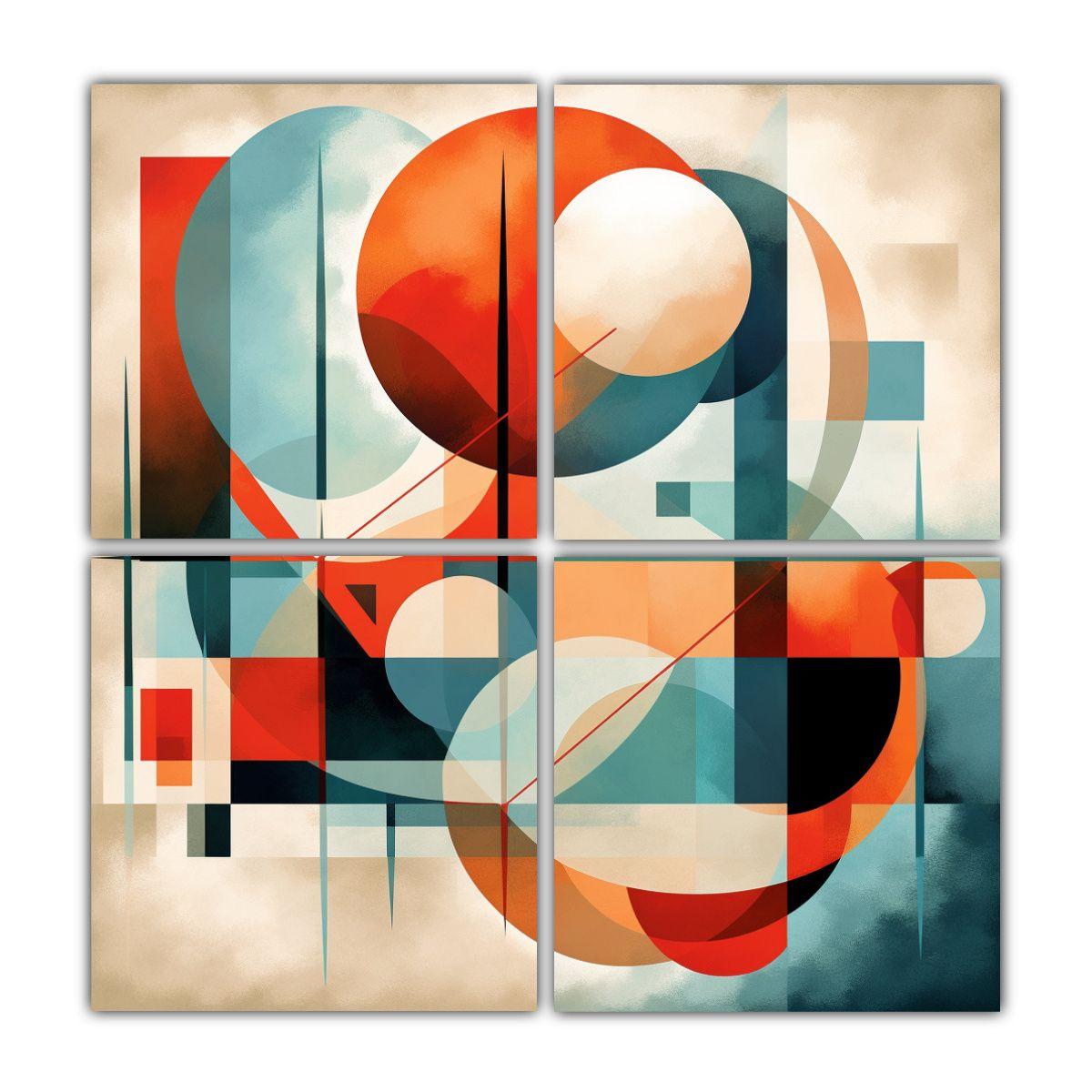 Lienzos De Arte Geométrico Con Conexiones: 200x200 Cm-0