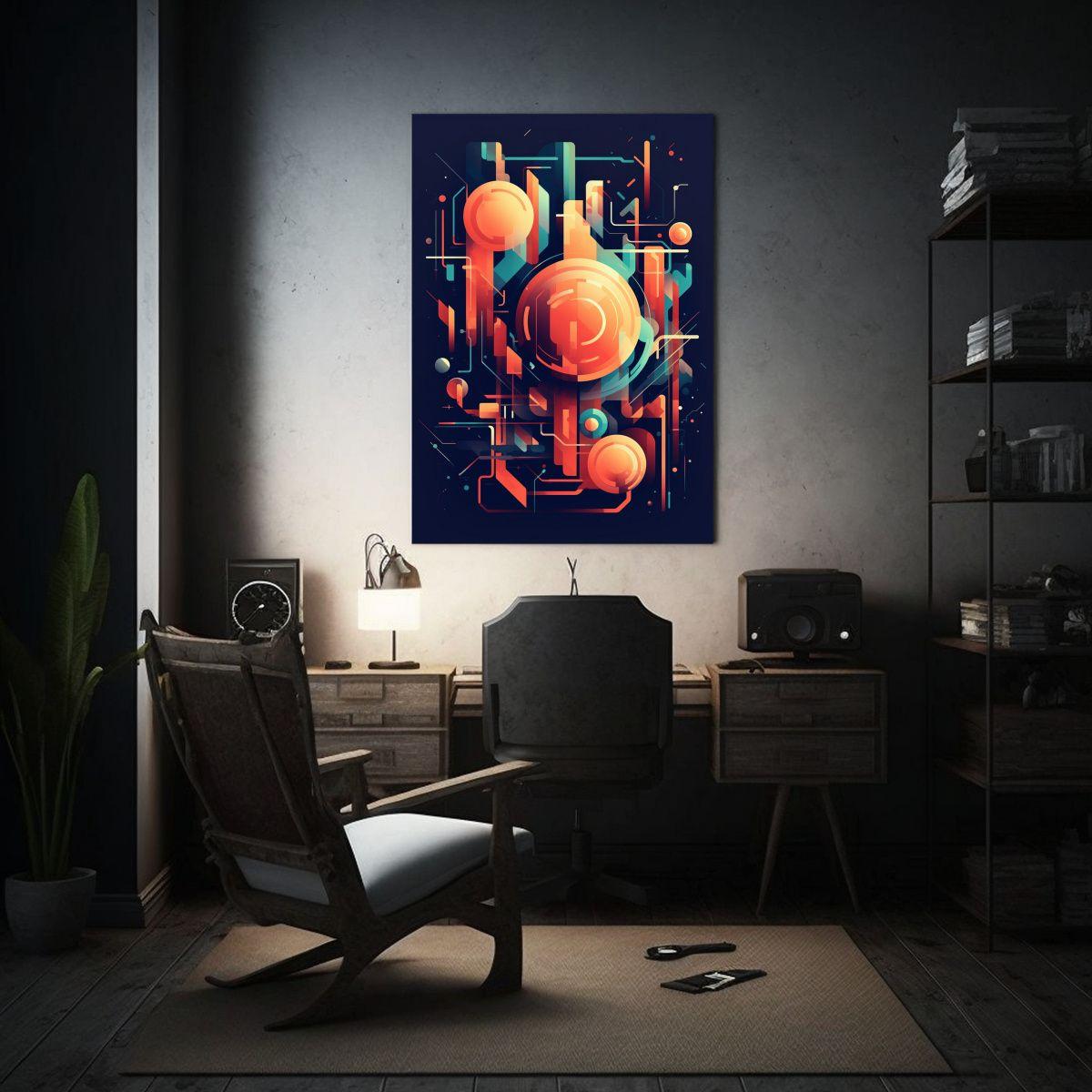 Lienzo Tela Impreso Belleza Visual Estilo Abstracto 50x75cm-2