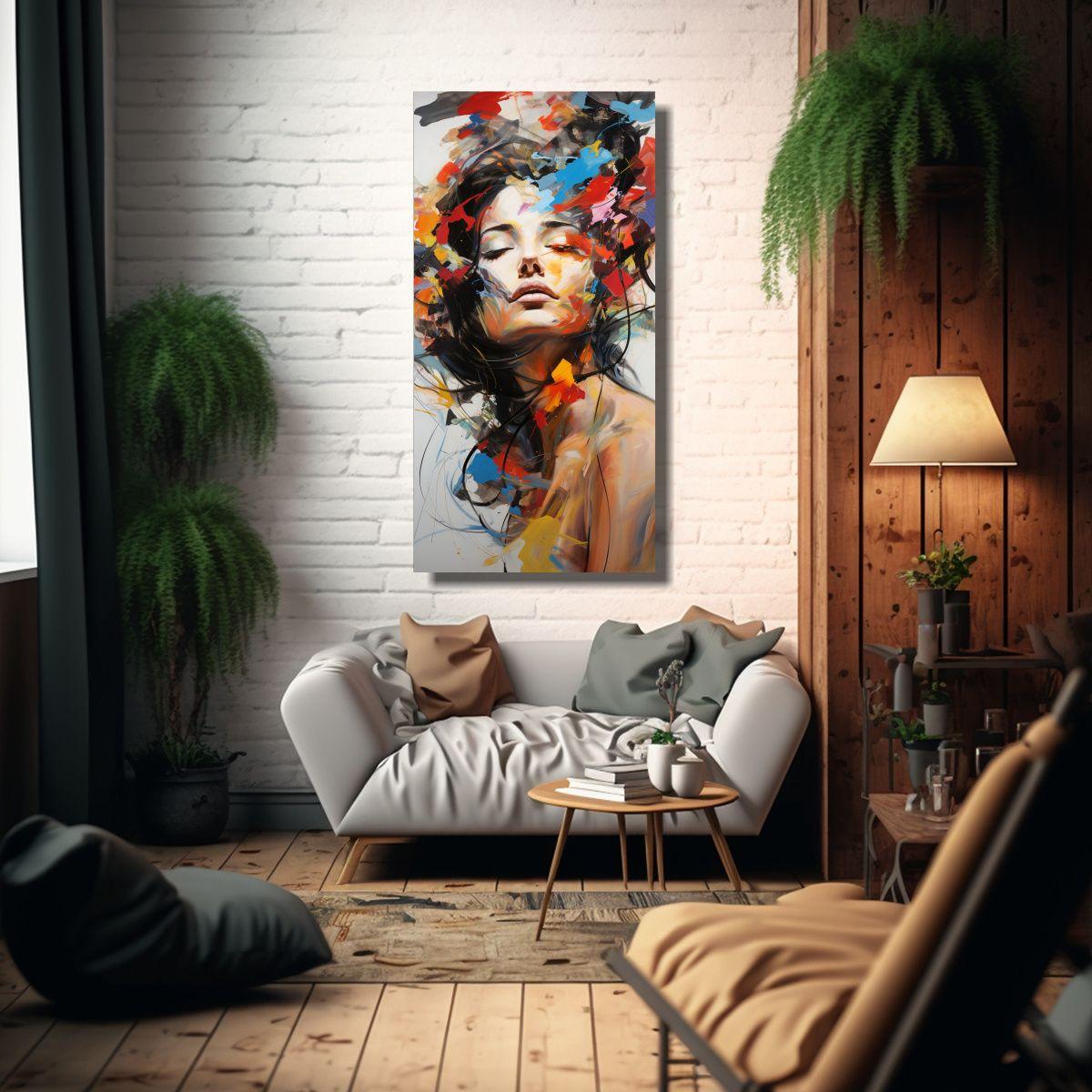 Pinturas Decorativas Abstractas Que Narran 70x140cm-2