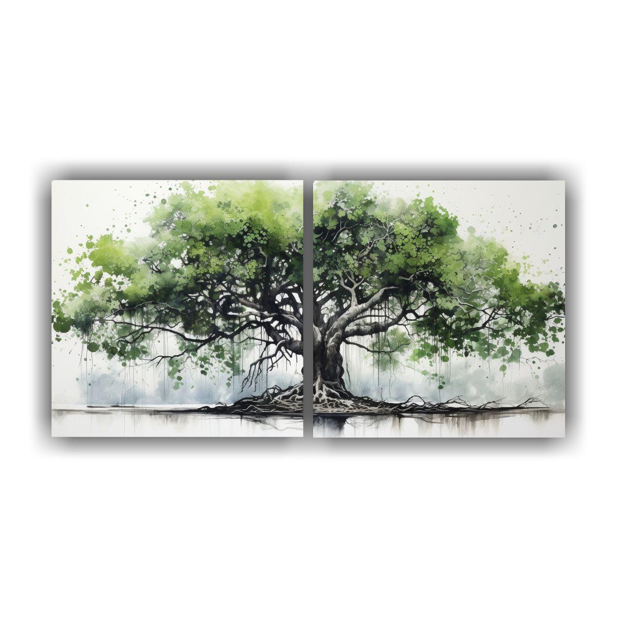 Pintura Abstracta Inspiradora En Blanco Y Negro 60x30 Cm-0