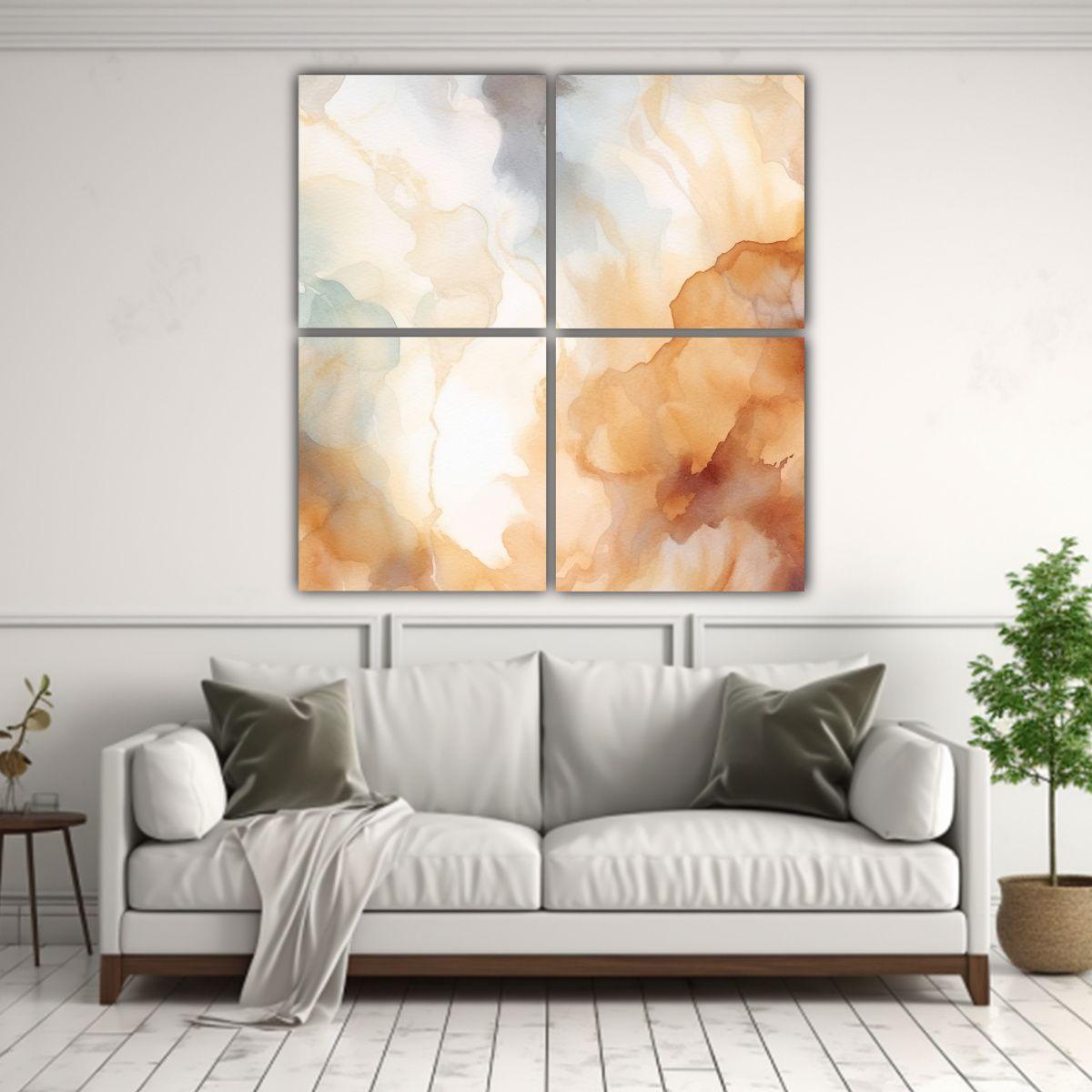 Pinturas Decorativas De Tela: Vanguardia Poder En 100x100 Cm-2