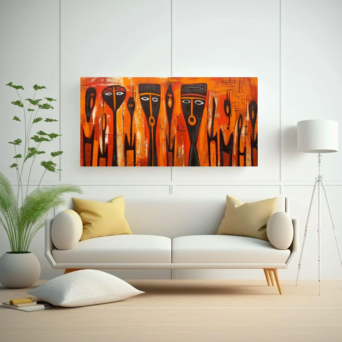 Cuadro En Bastidor Expresión Intensa Arte 160x80cm-2
