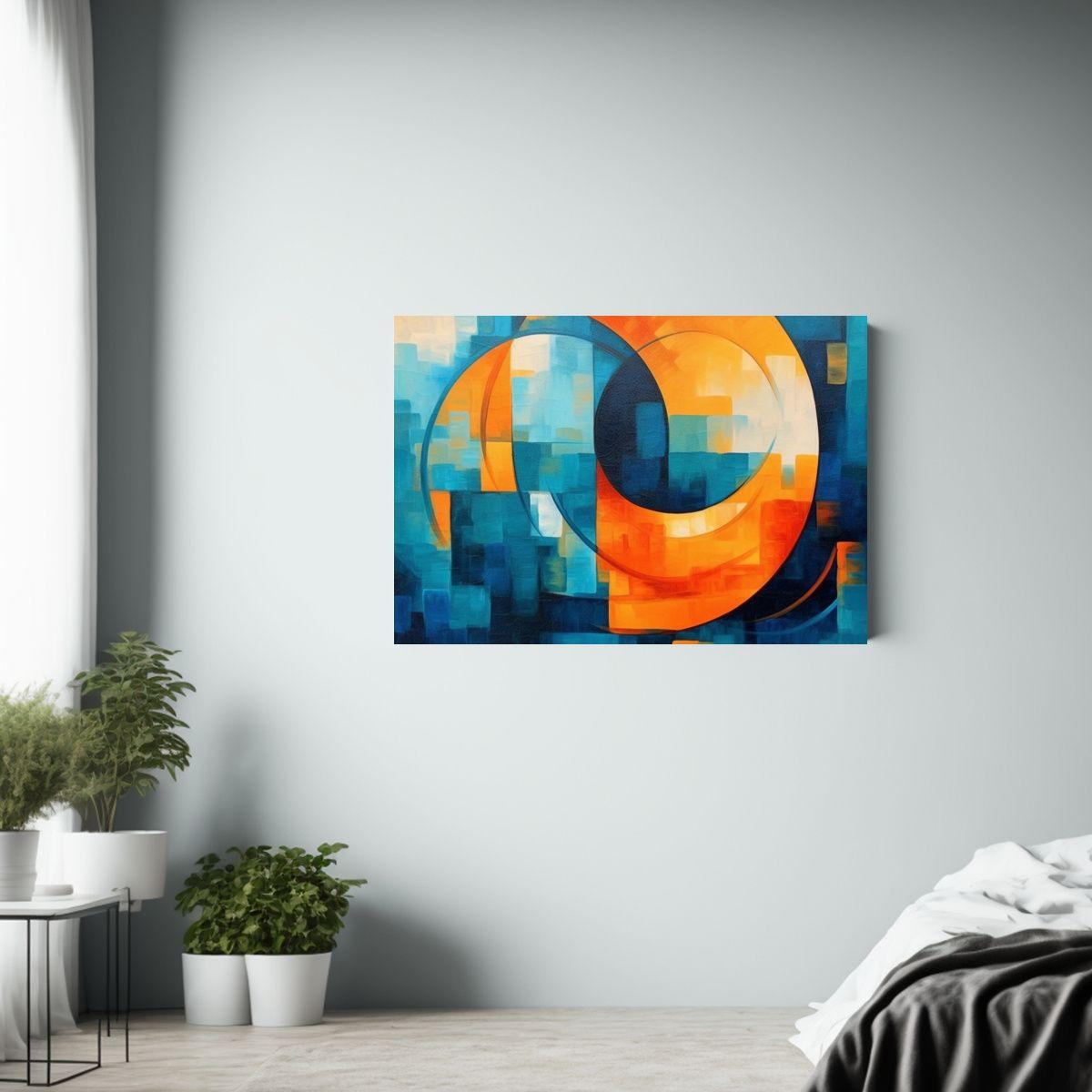 Pintura Abstracta Galería Vida: Crea Sin Personas. 40x30cm-2