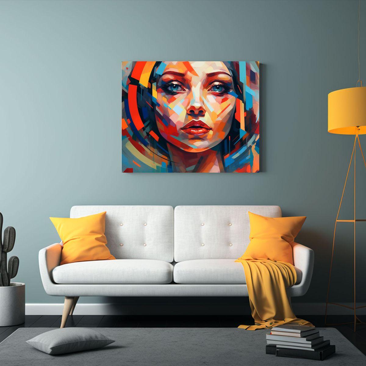 Venta De Lienzo Temático Con Mujer En Estilo 30x20cm-2