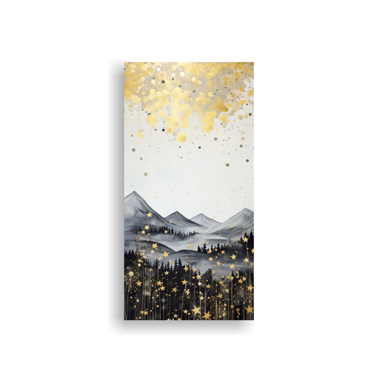 Tela En Bastidor Espectacular Simétrico Paisaje 20x40cm-0