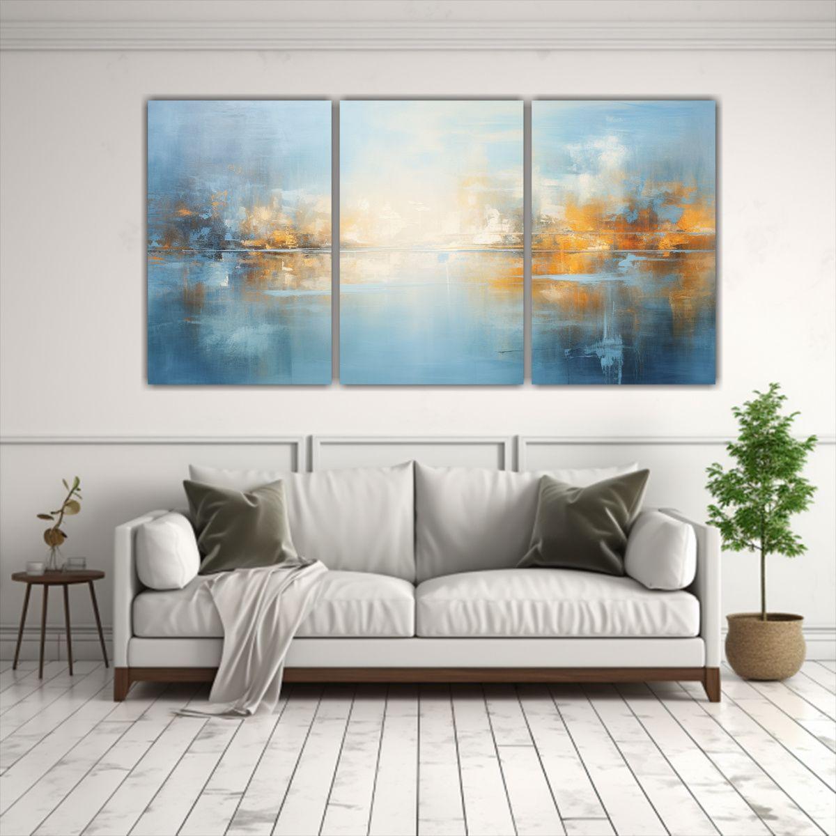 Pinturas Decorativas De Tema Abstracto Sobre La 90x45 Cm-2
