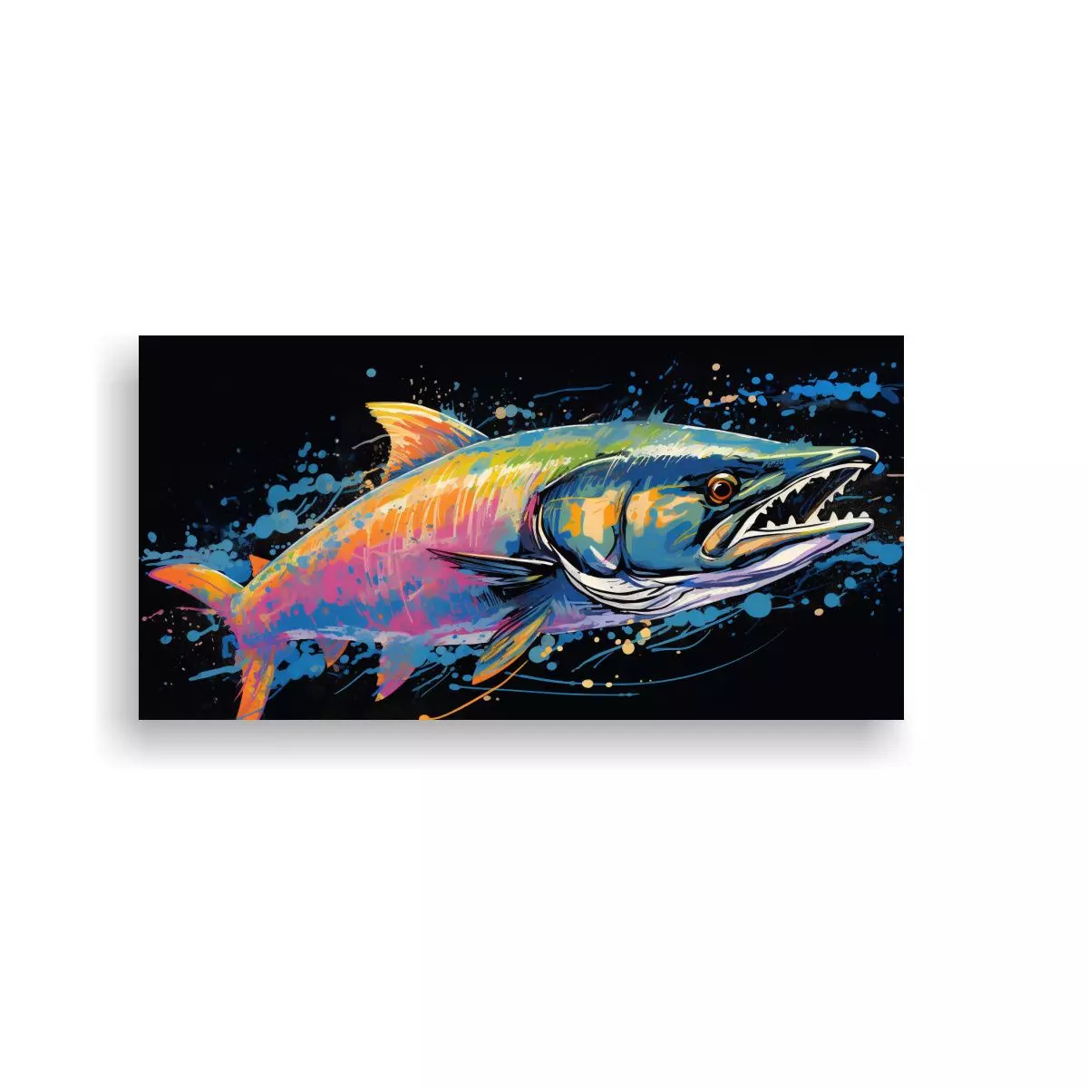 Cuadro Venta Expresividad Tarpon En Colores Ónix 80x40cm-0