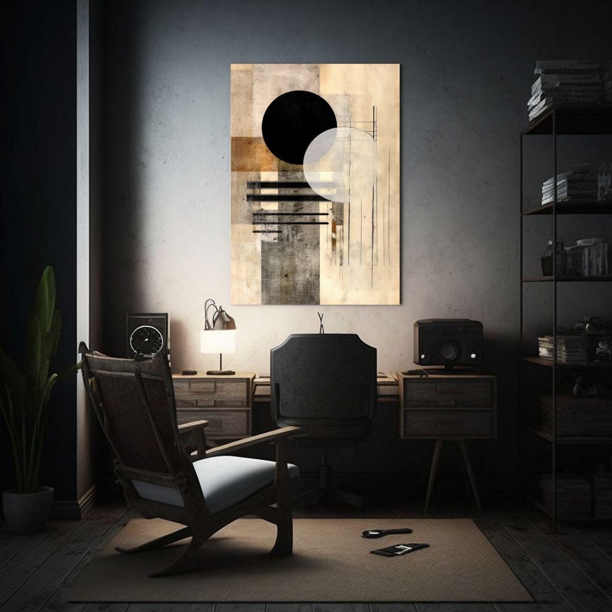 Cuadro Abstracto De Inspiración Para Decoración 30x40cm-2