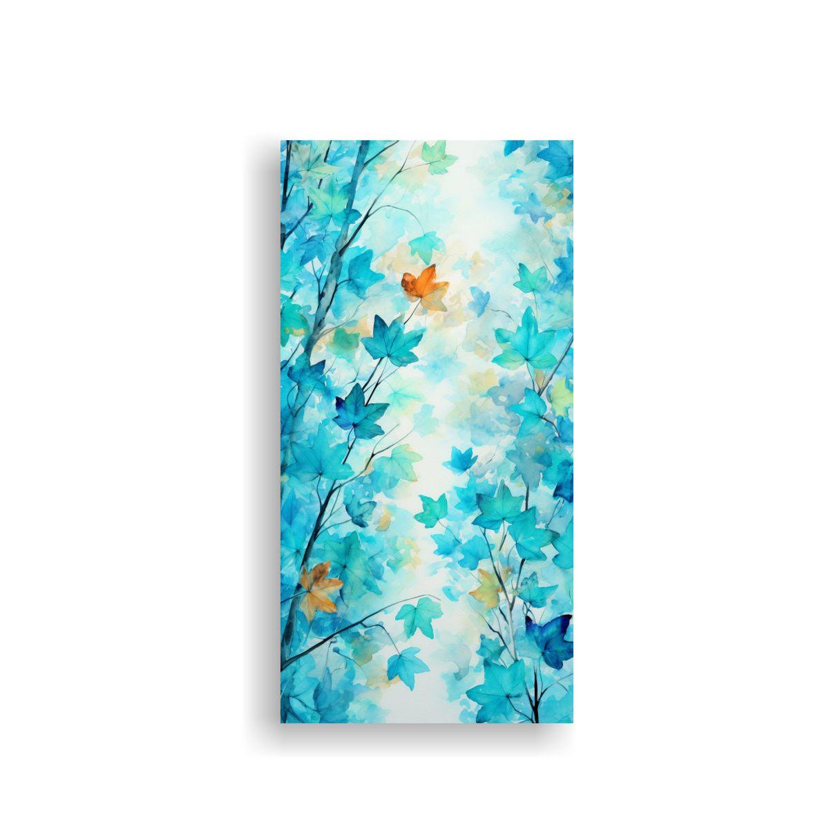 Cuadro Abstracto De árboles De Arce En Colores 50x100cm-0