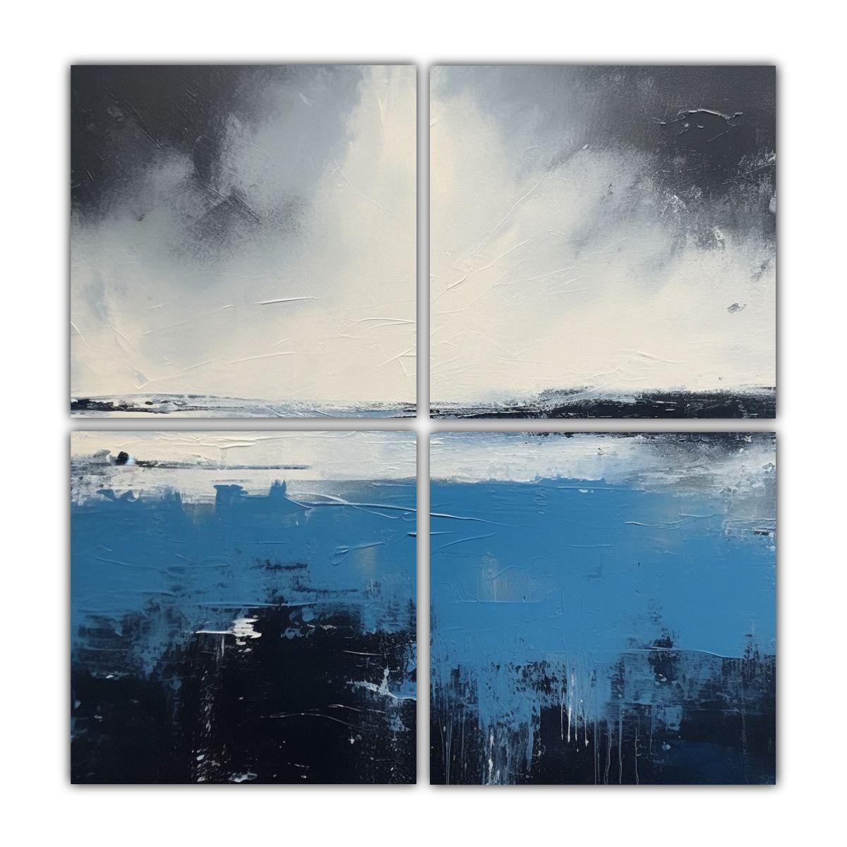 Pinturas Abstractas Temática Paisaje Minimalista 200x200 Cm-0