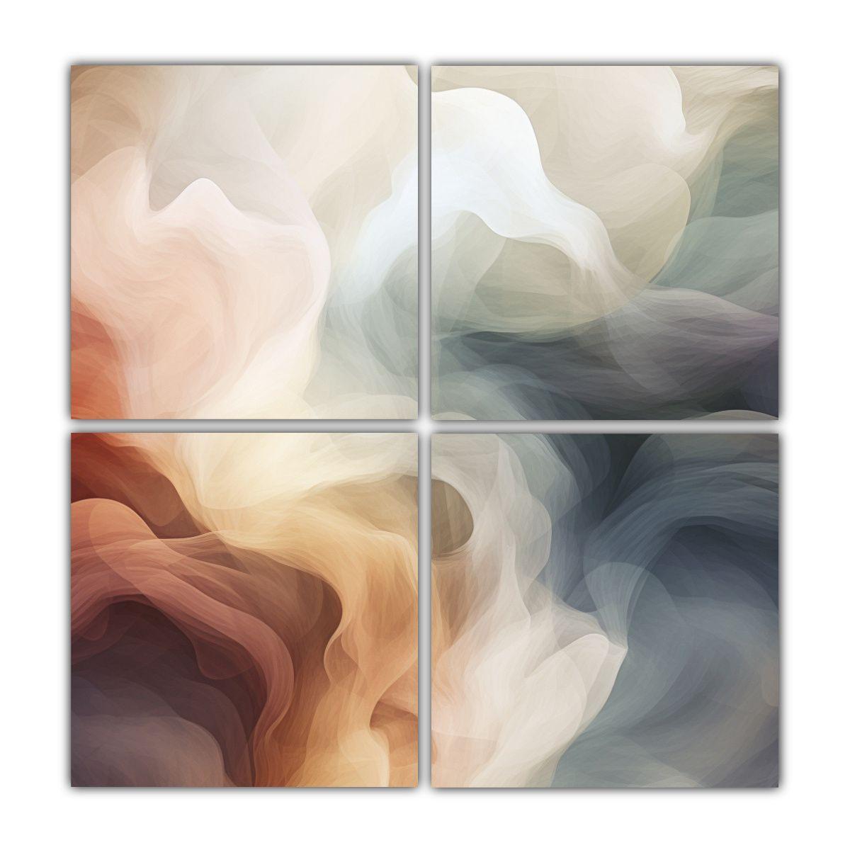 Pinturas Decorativas Abstractas Con Fondo 200x200 Cm-0