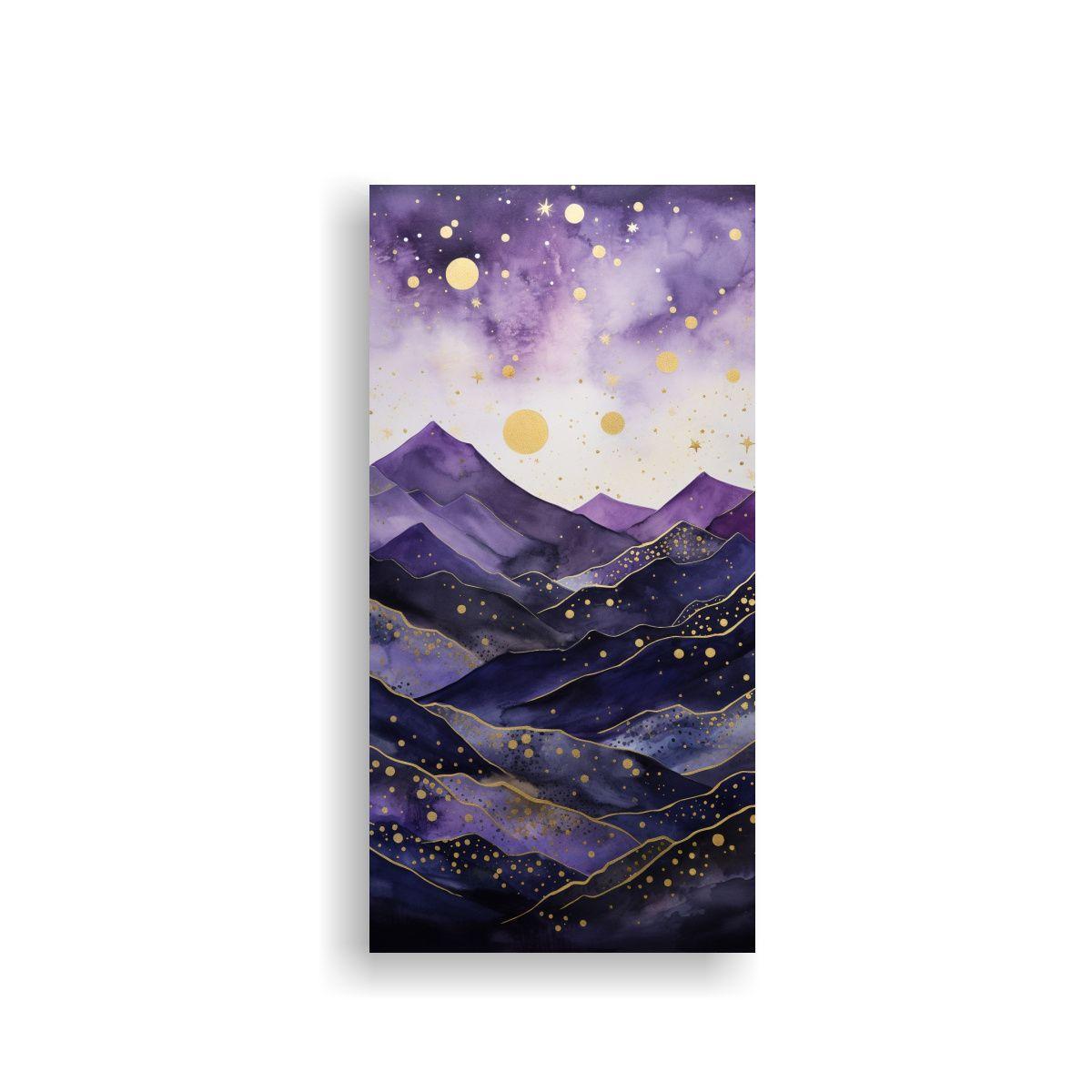 Paisaje De Montaña Vibrante Con Estilo Elegante 30x60cm-0
