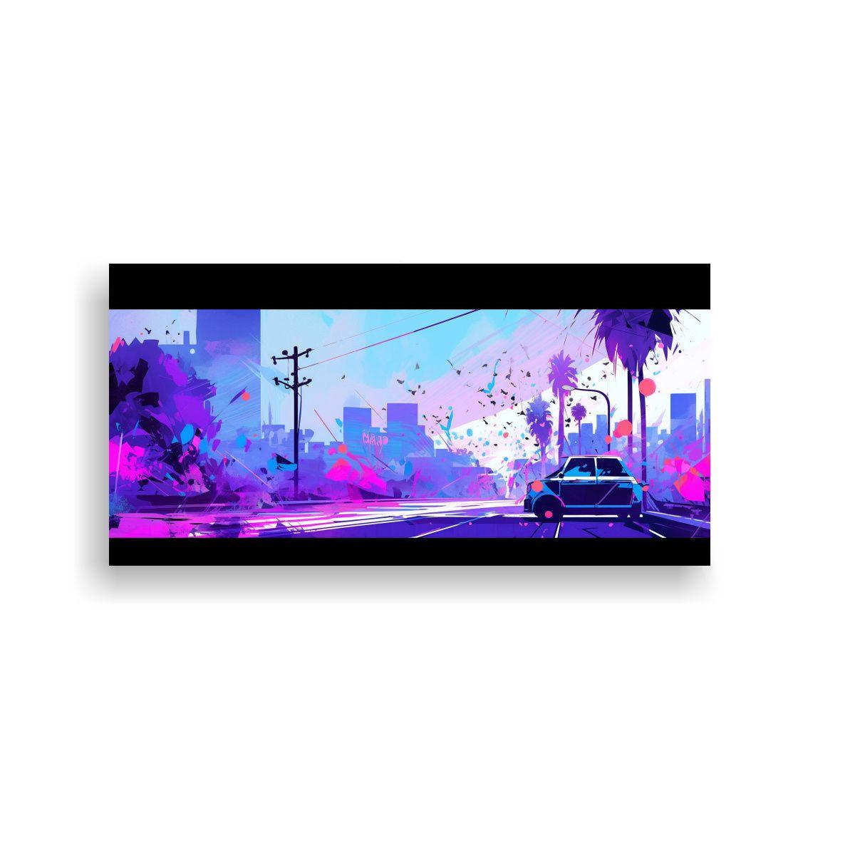 Pintura Lienzo Belleza Natural En Santiago, 140x70cm-0