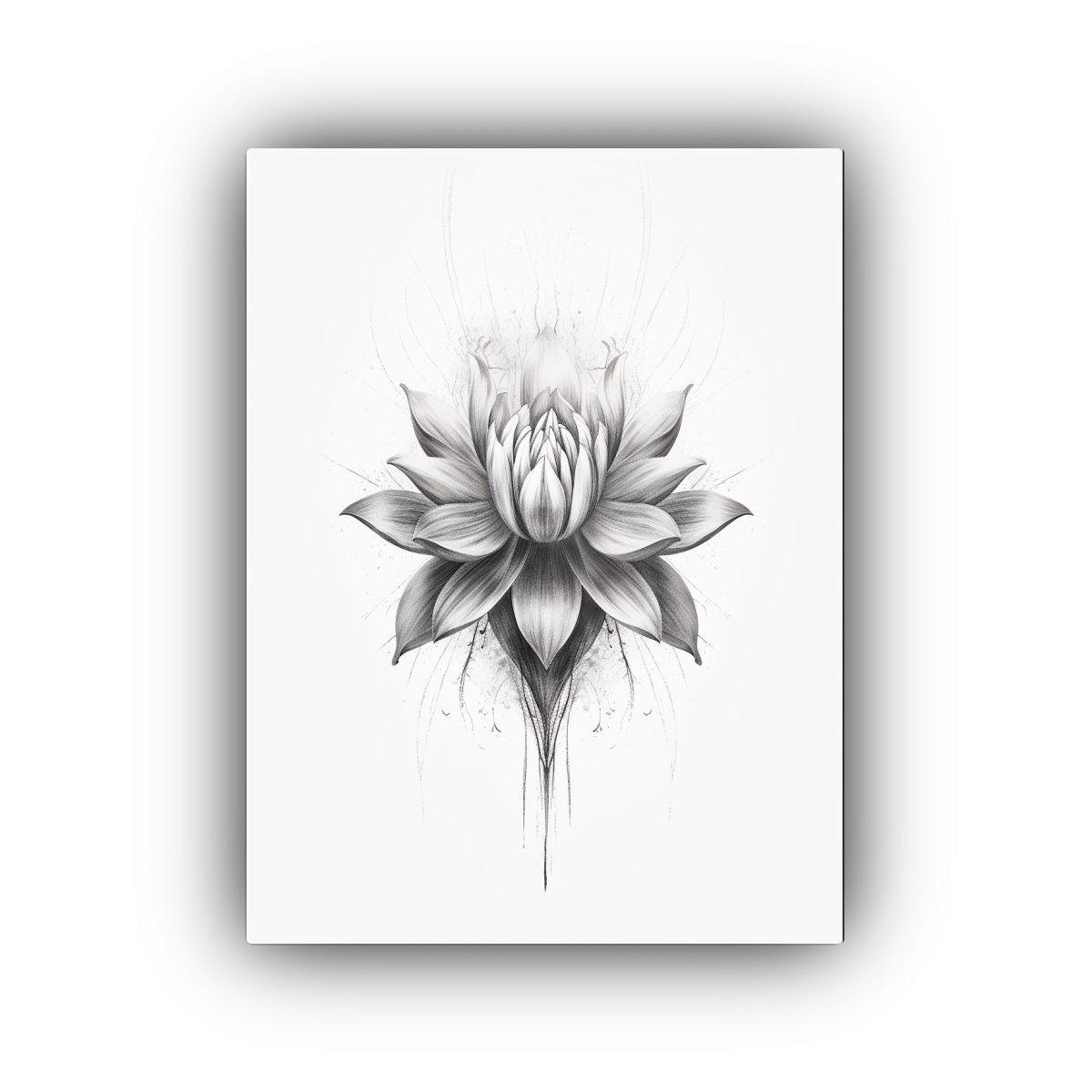 Cuadro Hermoso Con Detalle De Flor Floreciendo 40x50cm-0