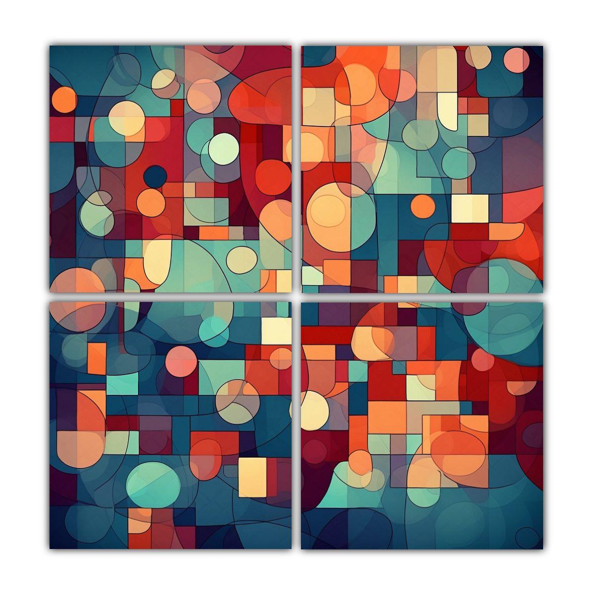 Cuatro Artes Conceptual Arte Grafico: Patrón 120x120 Cm-0