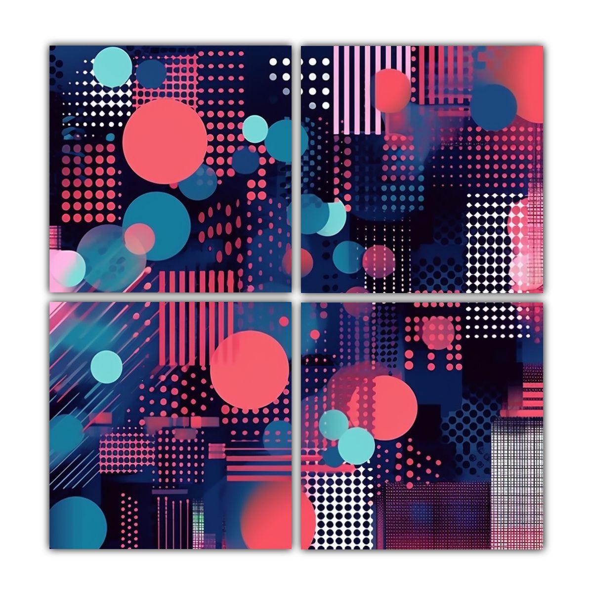 Cuadro De Tela Sublimada Con Composición 200x200 Cm-0