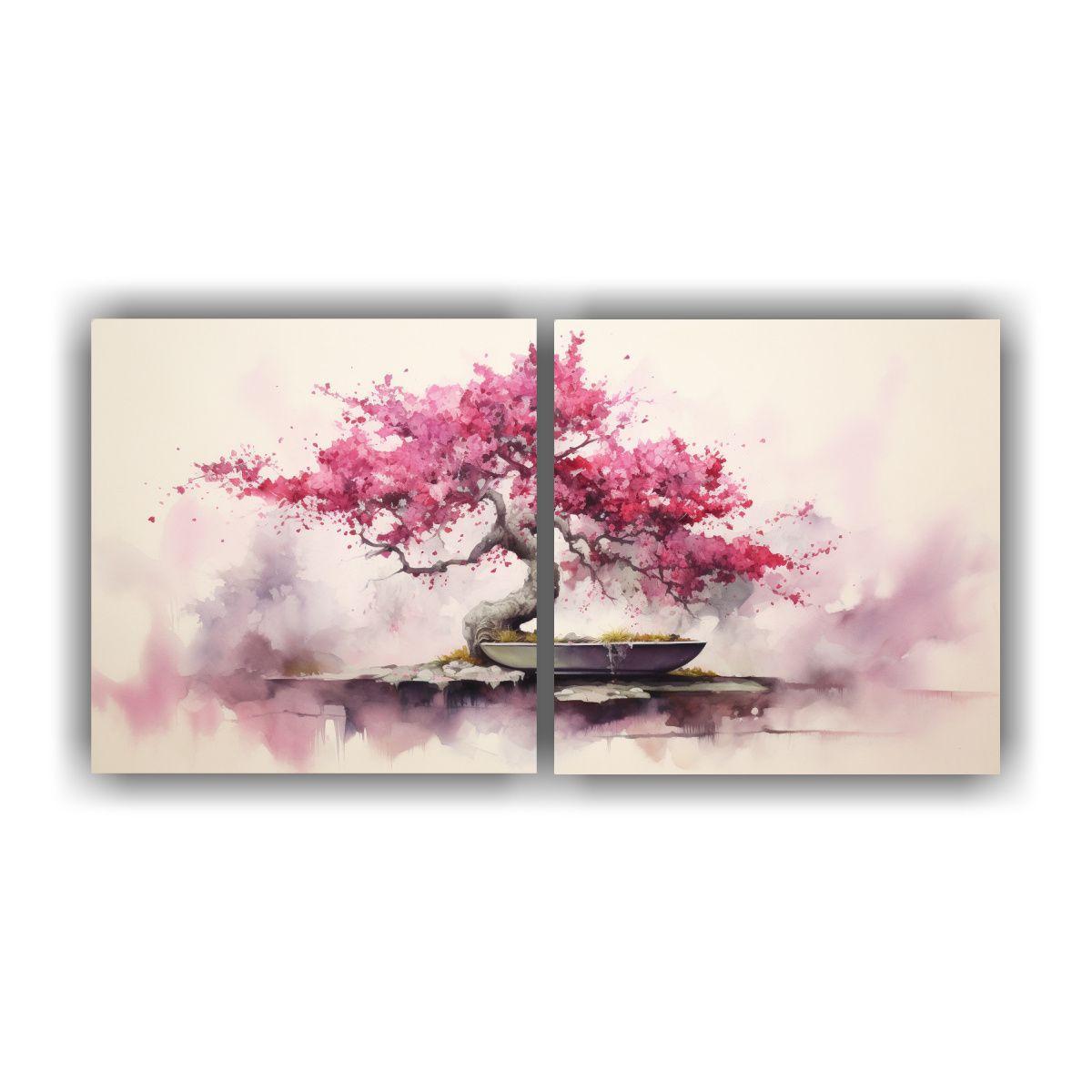 Pintura Abstracta De Belleza Natural En Acuarela 160x80 Cm-0