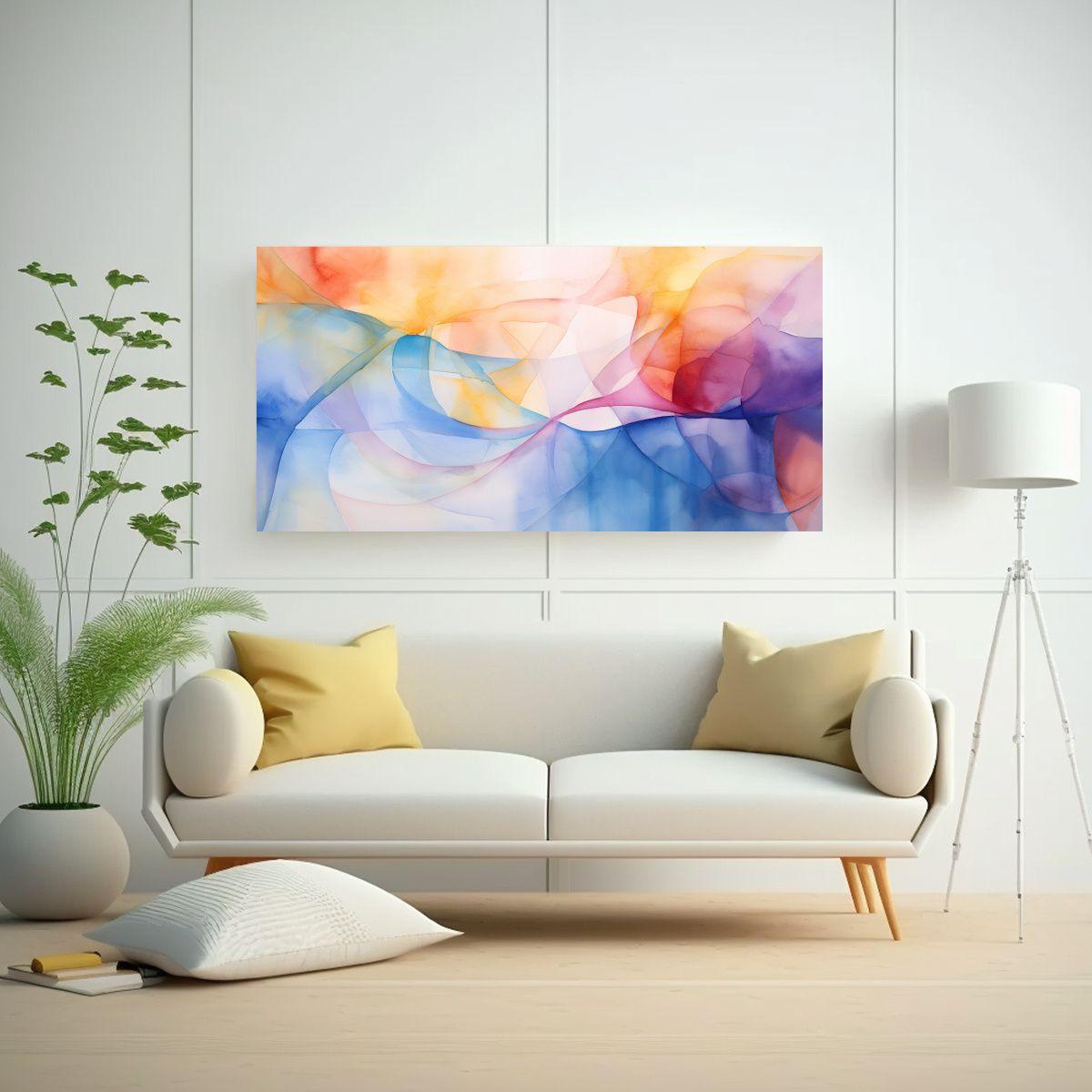Cuadro Abstracto Inspirado En La Naturaleza 120x60cm-2