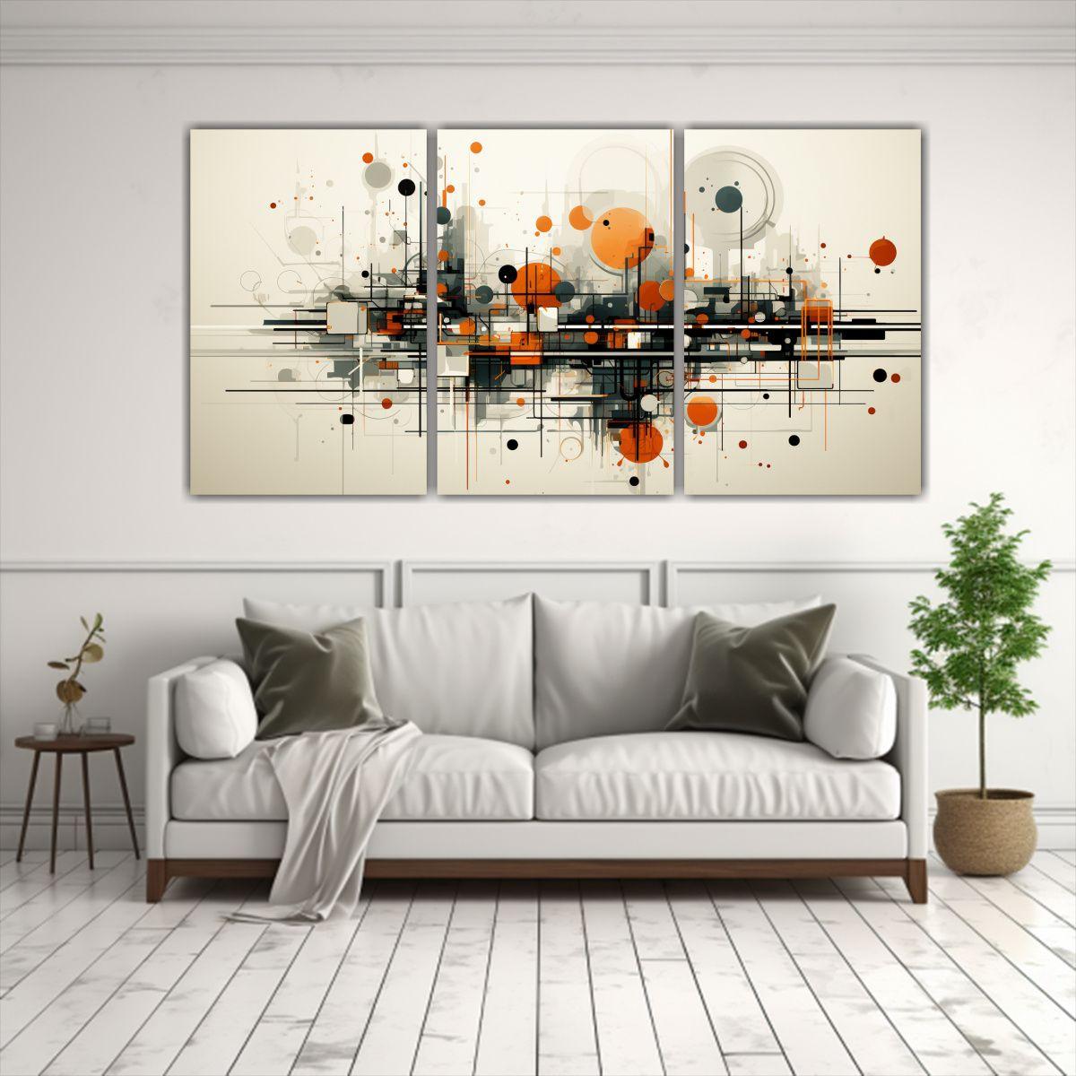 Cuadro De Arte Minimalista Abstracto Inspirador 240x120 Cm-2