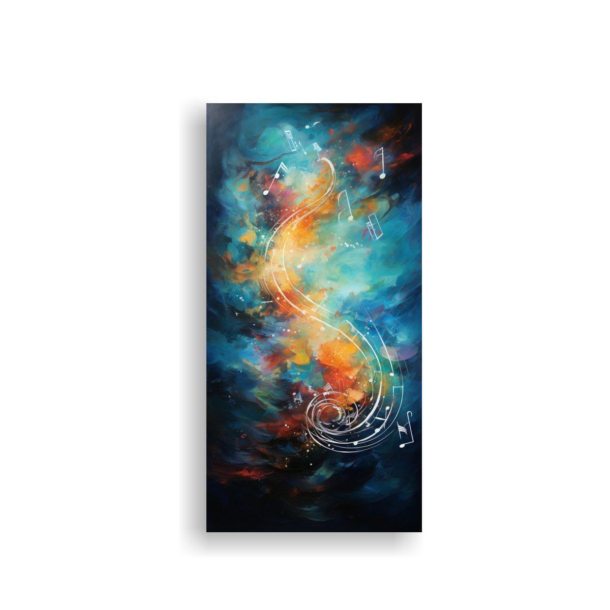 Cuadro Abstracto Melodías De Una Canción 40x80cm-0