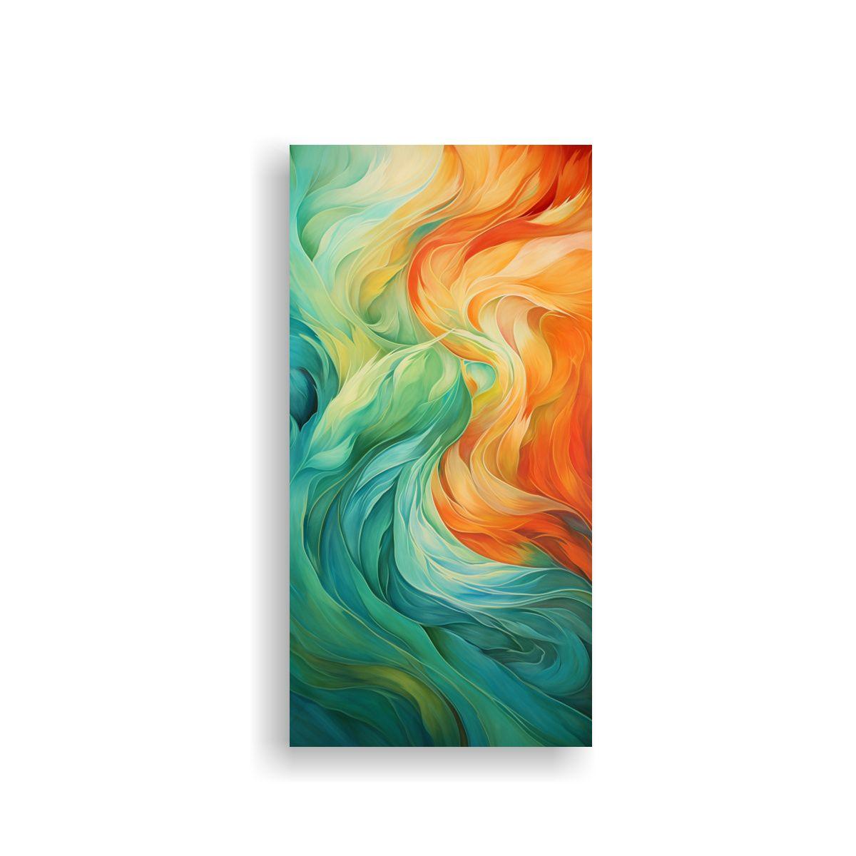 Pintura Acuarela Relieve Patrones Abstractos 70x140cm-0