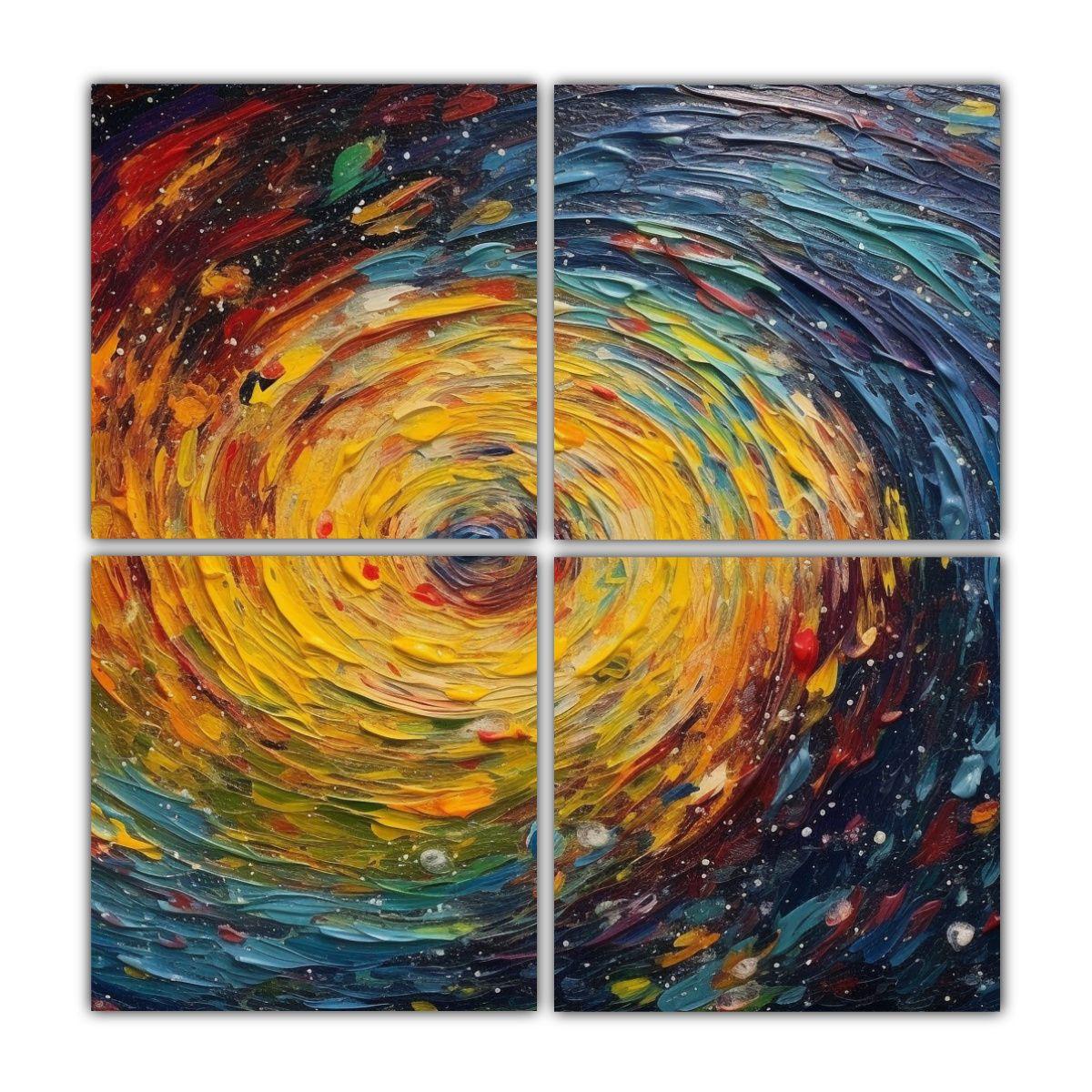 Cuatro Lienzos Galería Estilo Majestuosas 180x180 Cm-0