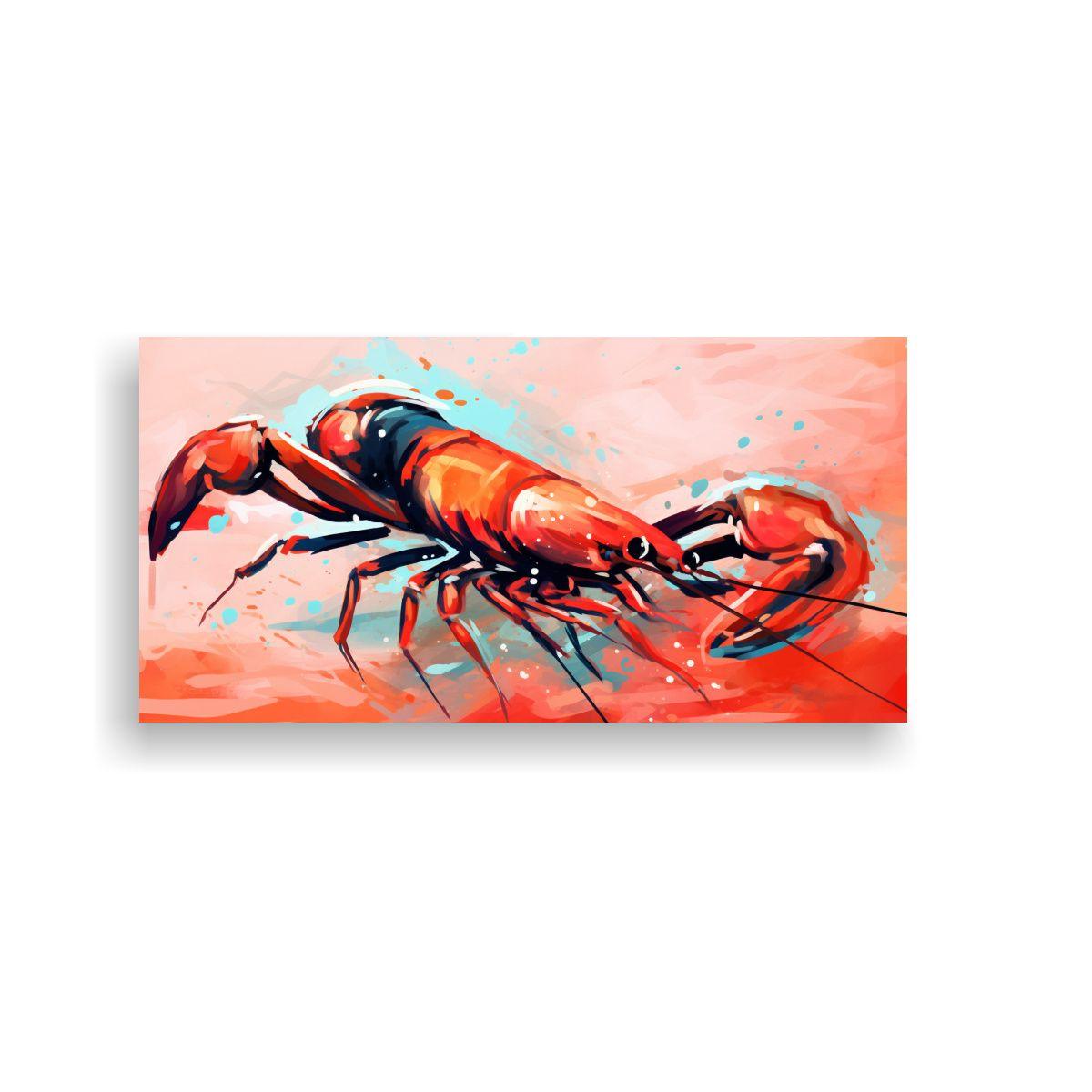 Pintura Decorativa Estilo Neo Pop De Escorpión 80x40cm-0