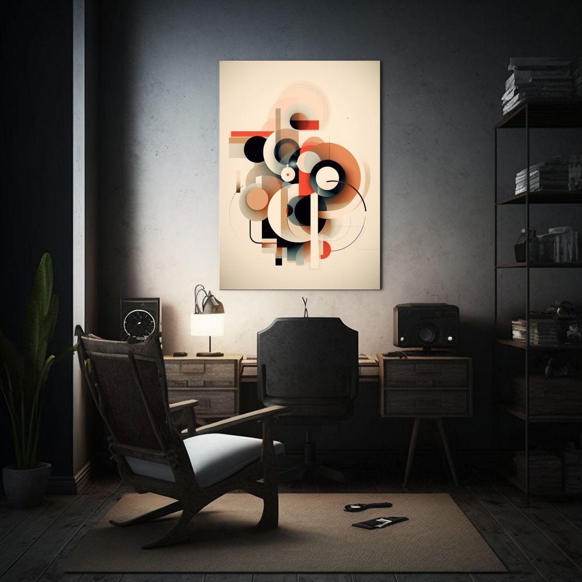 Cuadro De Lienzo Abstracto Para Cocina En Colores 60x90cm-2